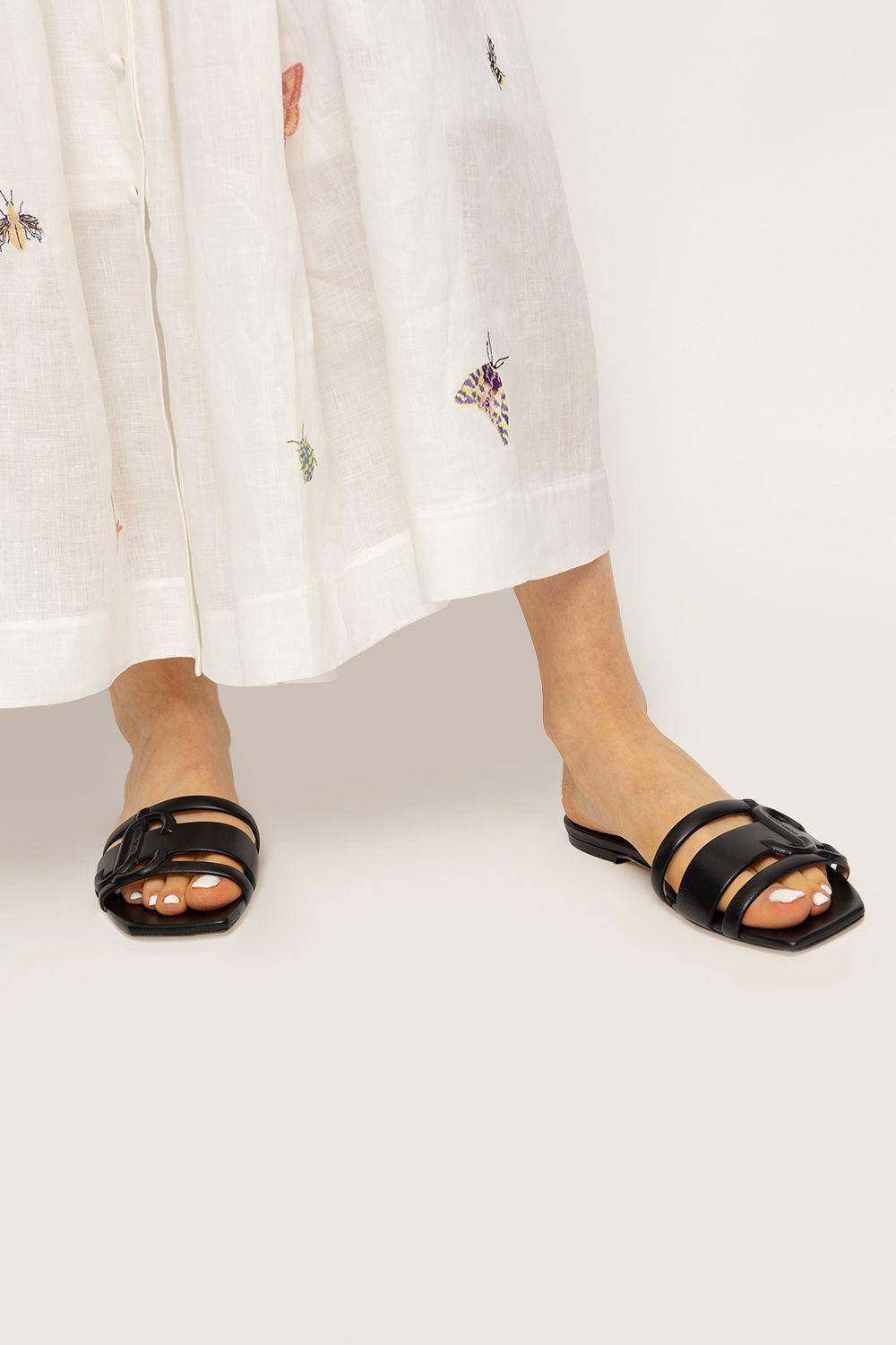 Jimmy Choo 'laran' Slides in Black | Lyst