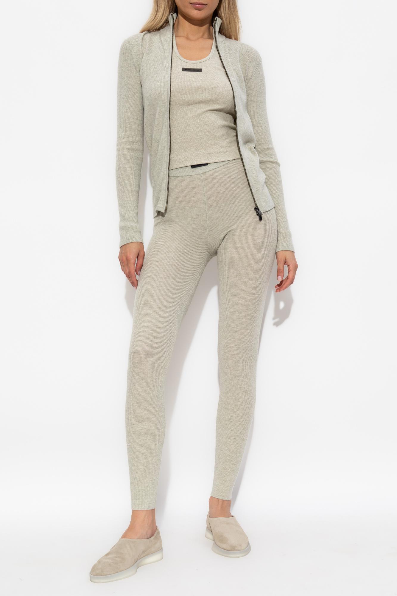 パンツ FEAR OF GOD Women Straight Pants 130SP255672FW HEATHER GREY Fear of God - Fleece Essential Sweatpants in Dark Heather – Stoy
