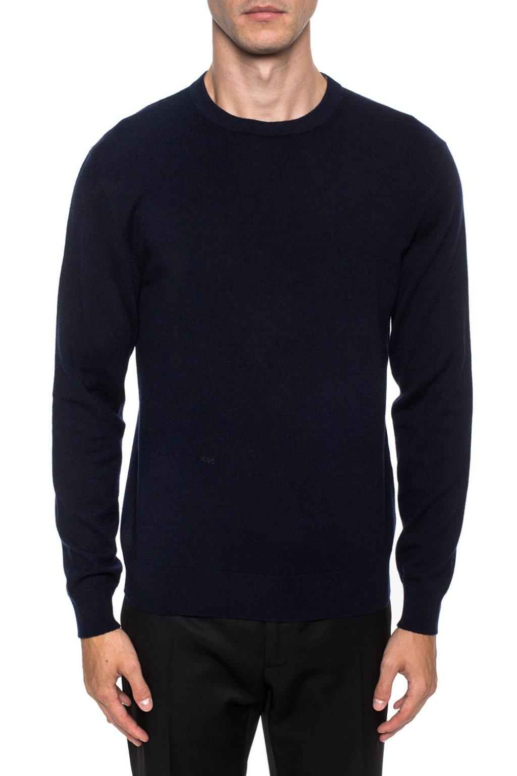 Berluti Cashmere Sweater Navy Blue for Men - Lyst