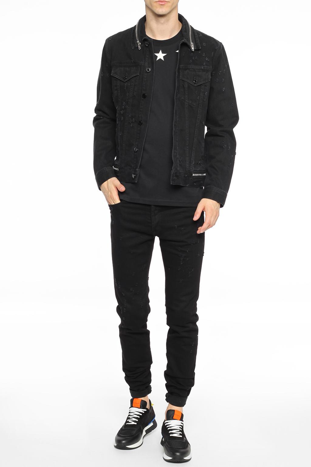 givenchy black jean jacket
