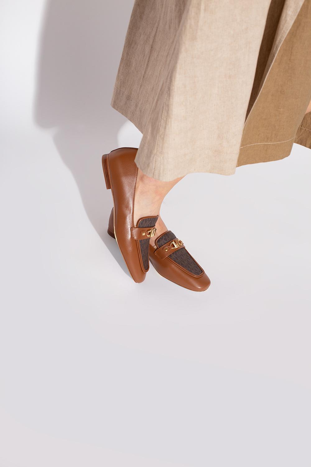 MICHAEL Michael Kors 'farrah' Leather Loafers in Brown | Lyst Canada