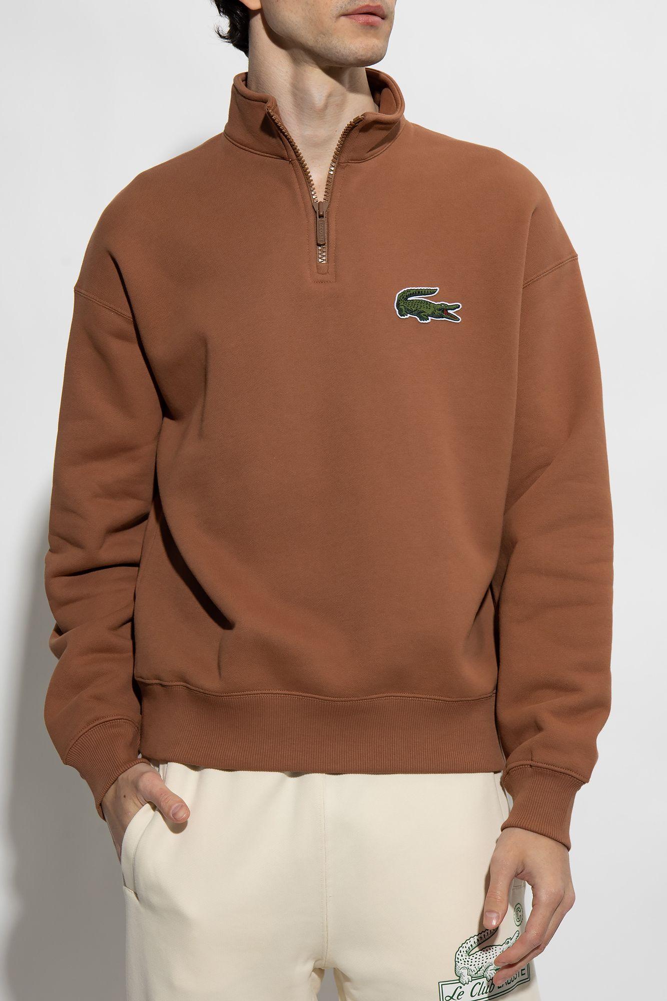 Lacoste Sweatshirt With Standing in | Lyst