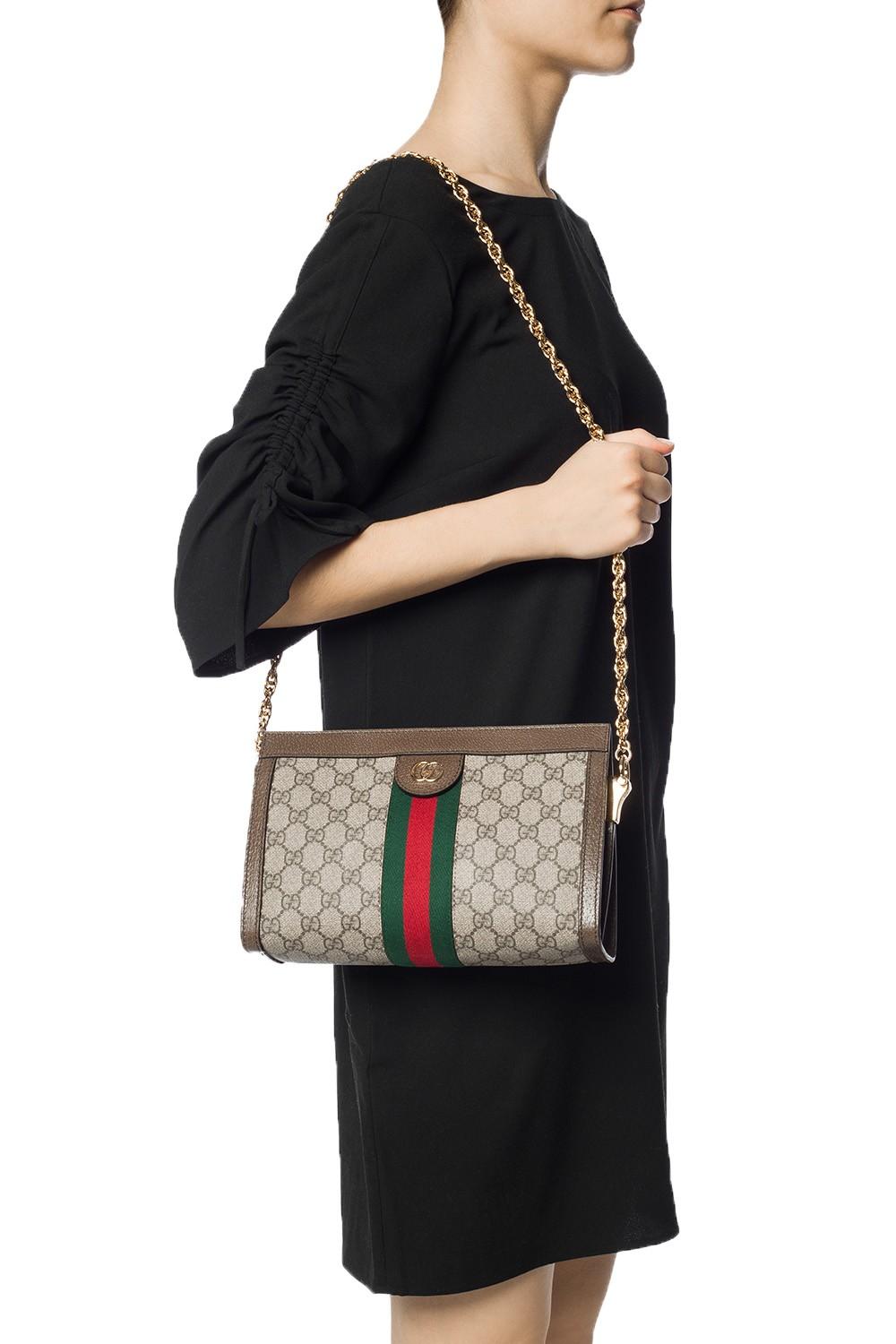 Gucci 'ophidia' Shoulder Bag in Black Lyst