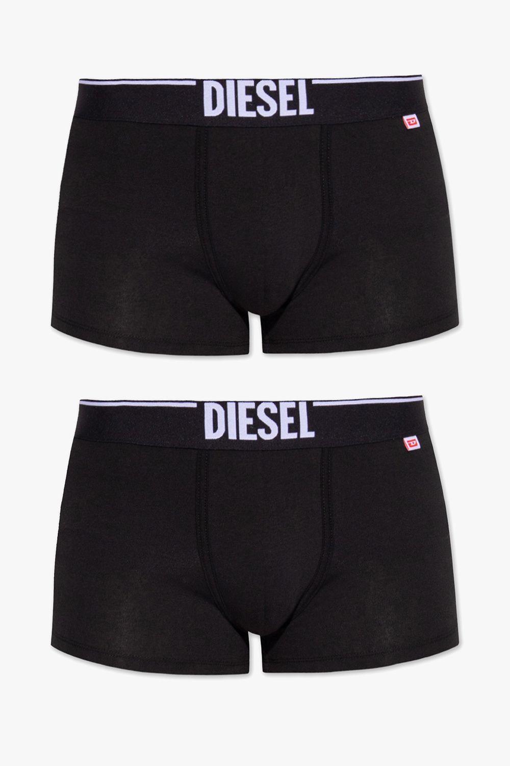 DIESEL 'uubx-damien' Boxers Two-pack in Black for Men | Lyst