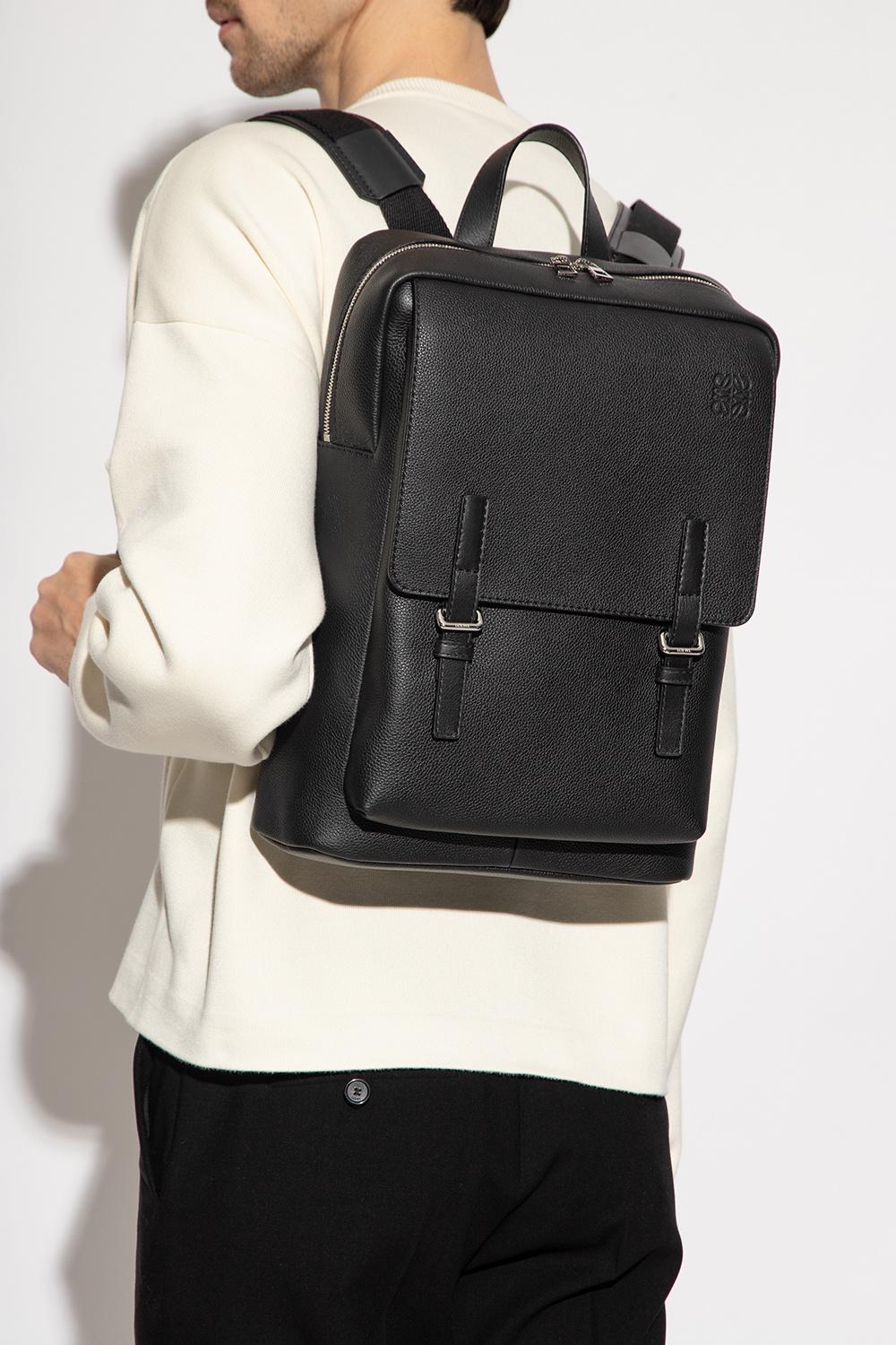 Loewe 'military' Leather Backpack in Black for Men Lyst