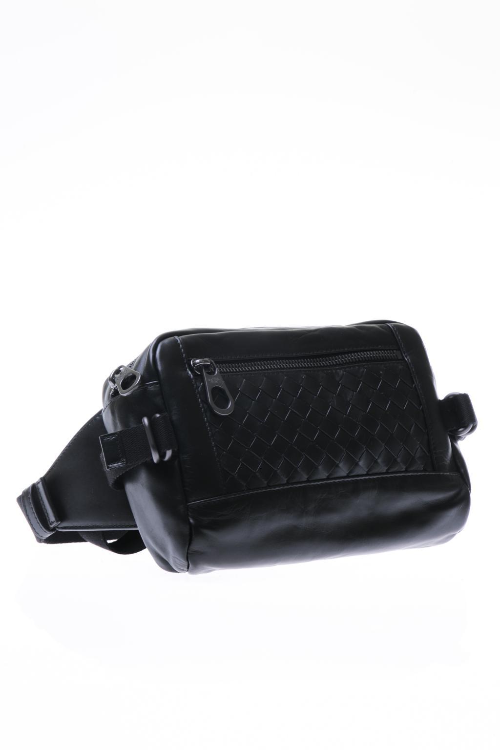 waist bags and bumbags Mens Bags Belt Bags Bottega Veneta Cotton Belt Bag in Black for Men Save 28% 