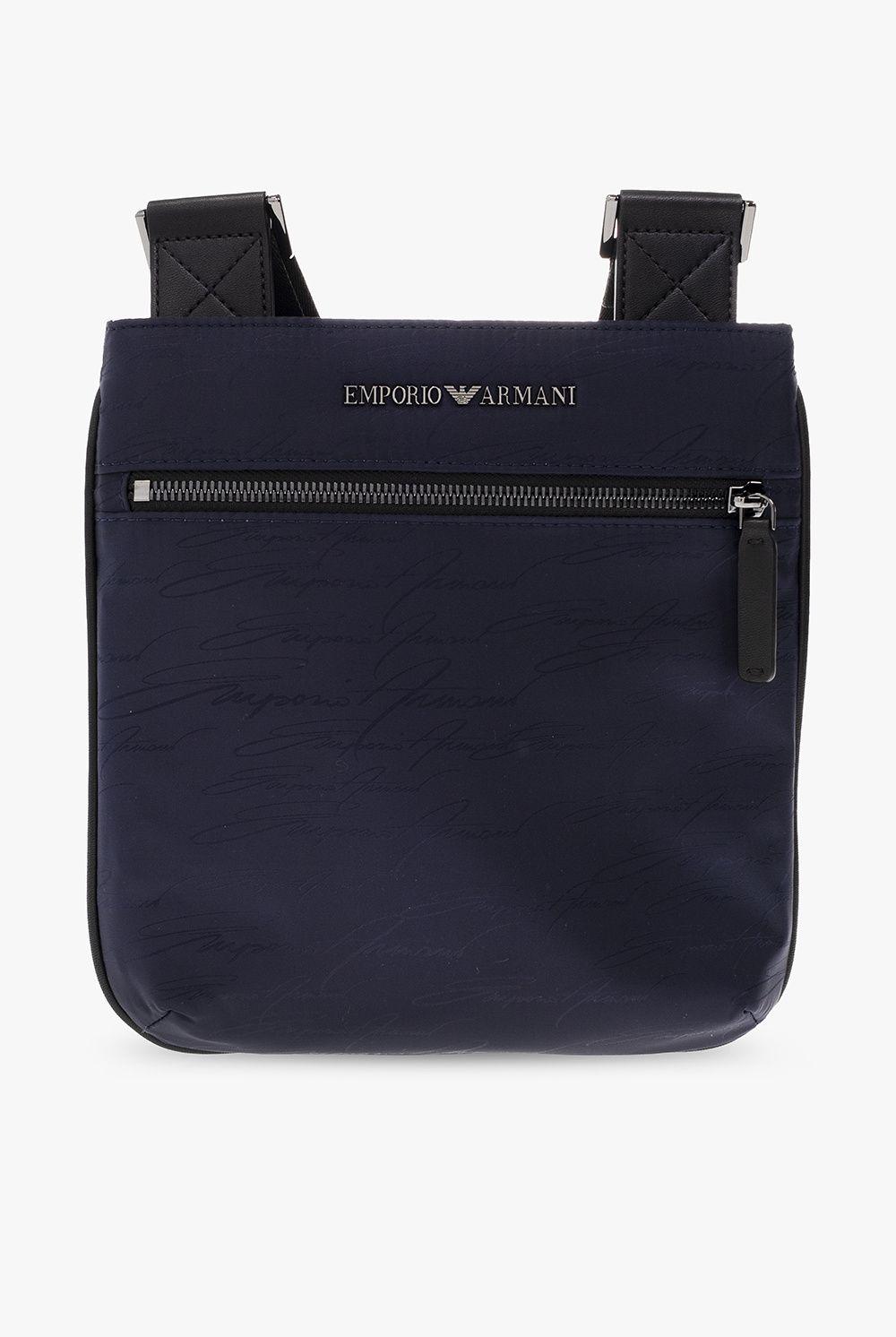 Emporio Armani Shoulder Bag With Logo in Blue for Men | Lyst