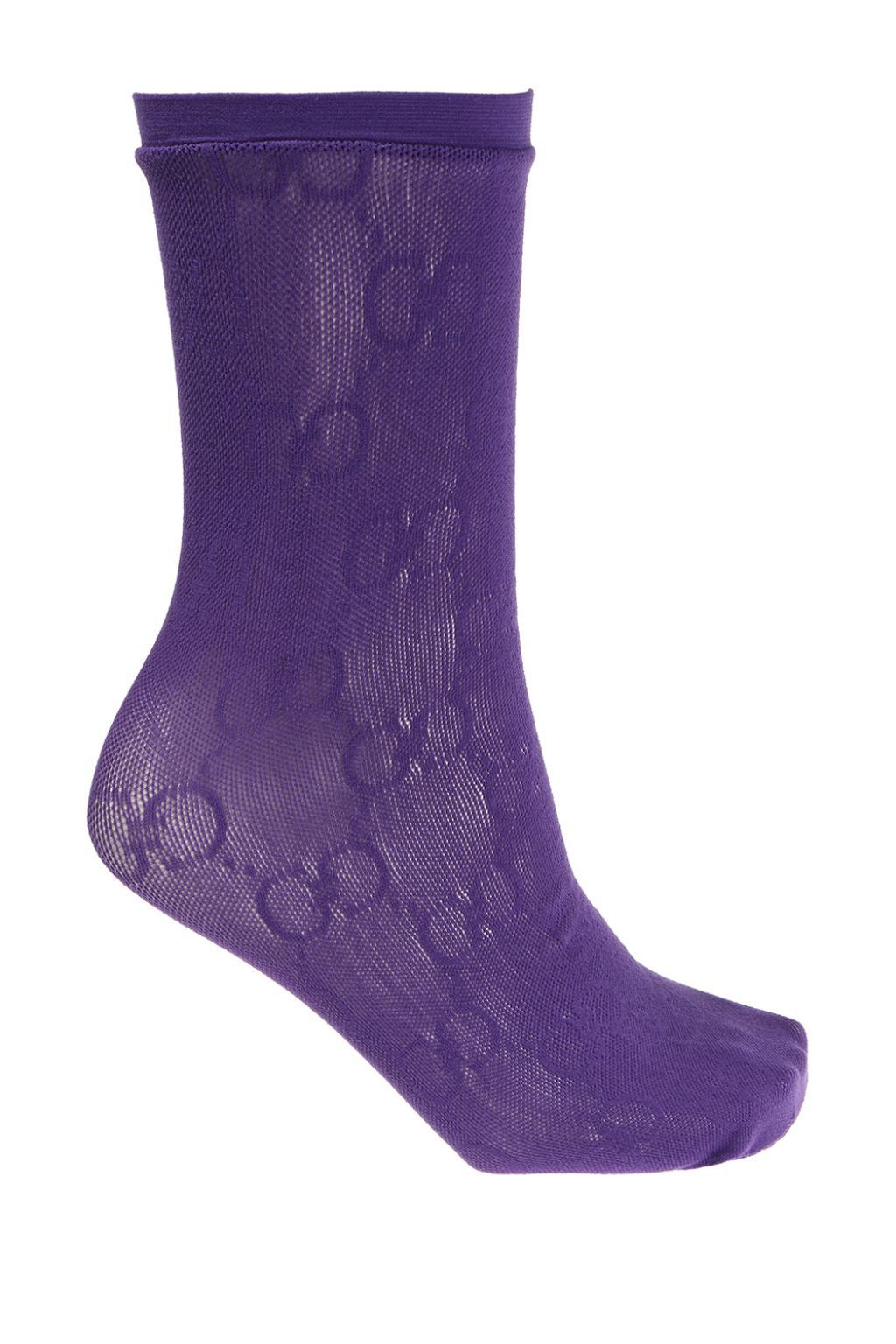 gucci socks purple