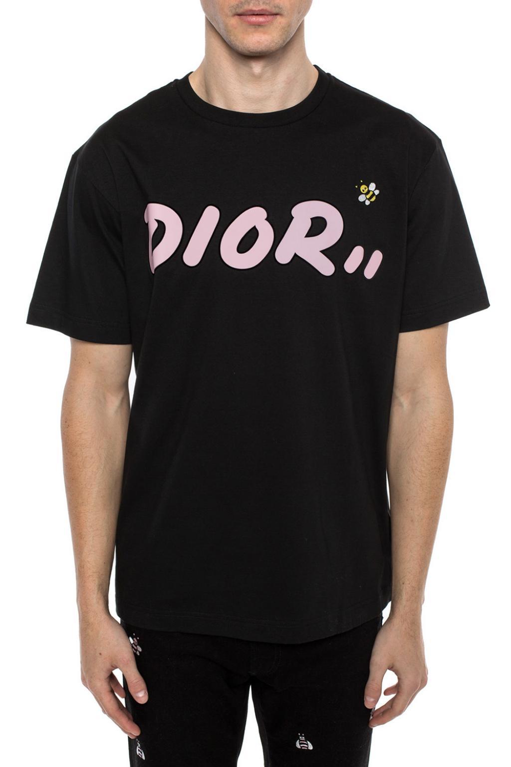 KAWS x Dior Logo TShirt Navy  Novelship