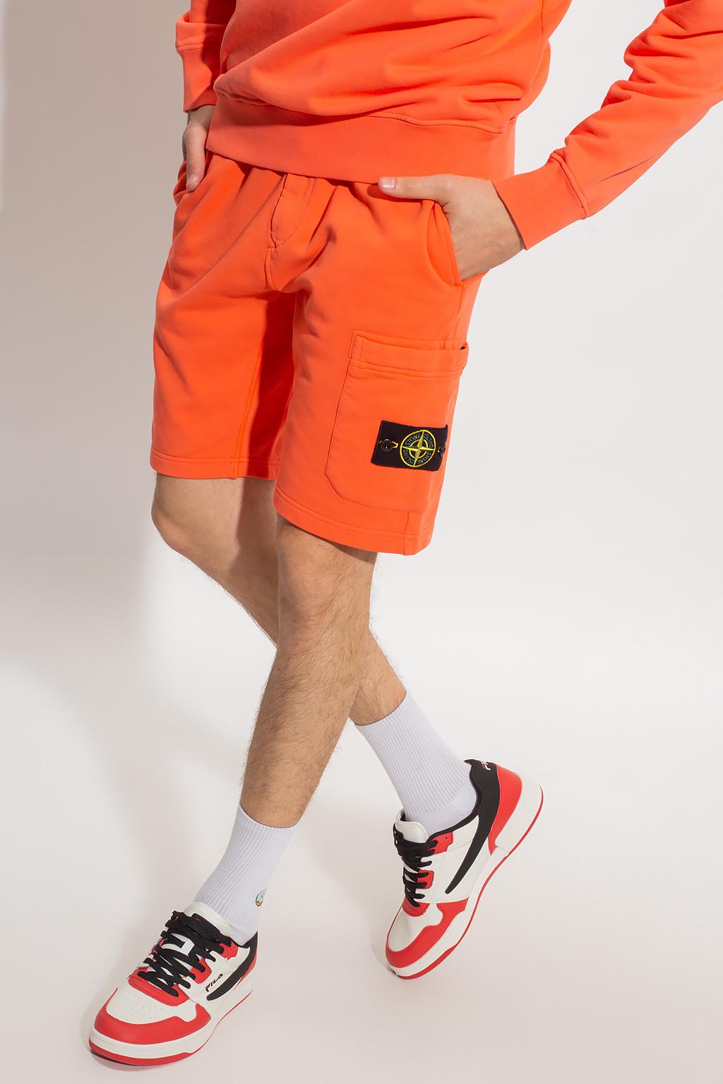 Stone Island Cotton Shorts With Logo in 