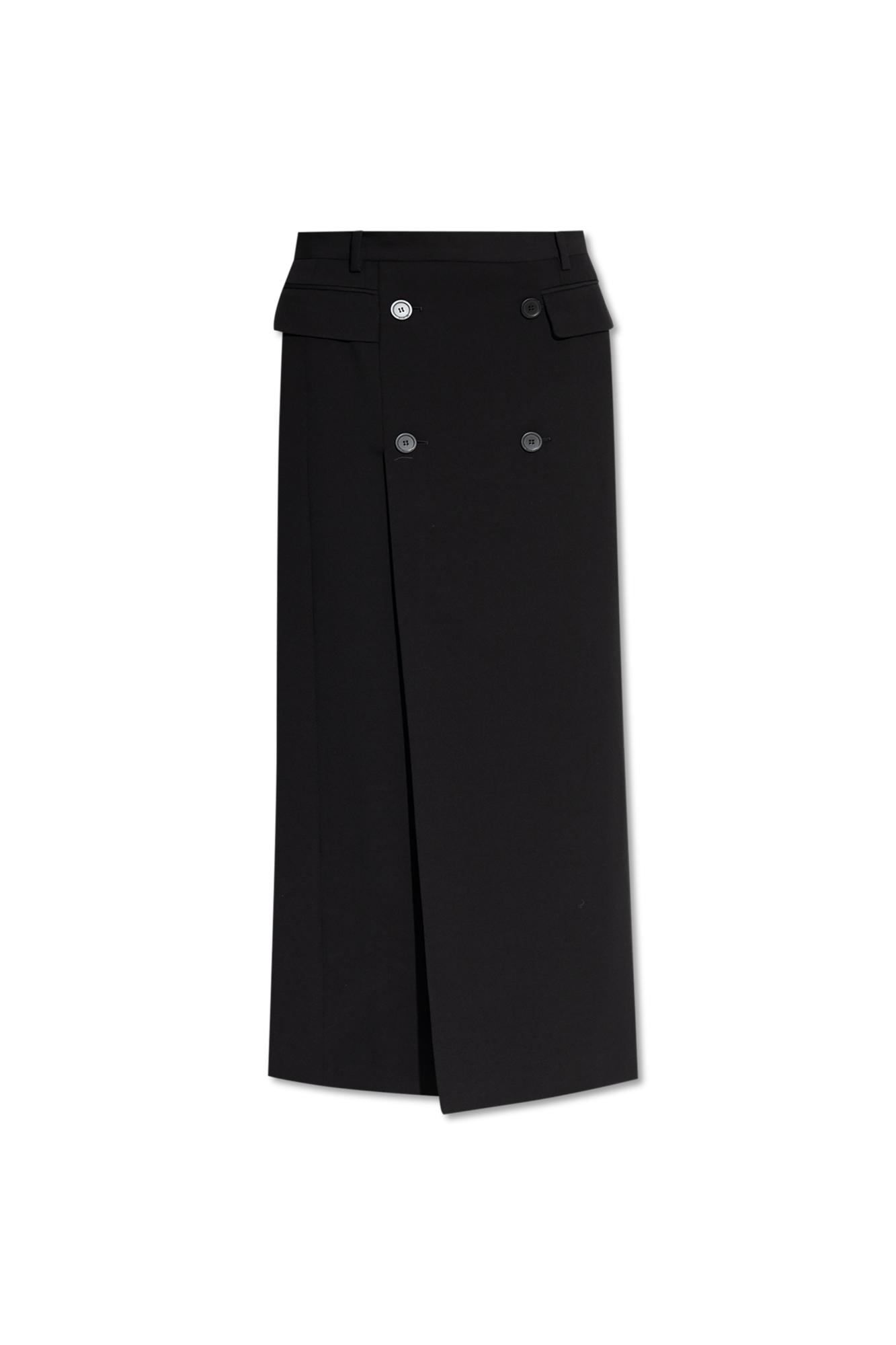 スカート Balenciaga Long Black Skirt Loop Sports Icon Women's Low Waist Maxi Skirt in Black | Balenciaga US