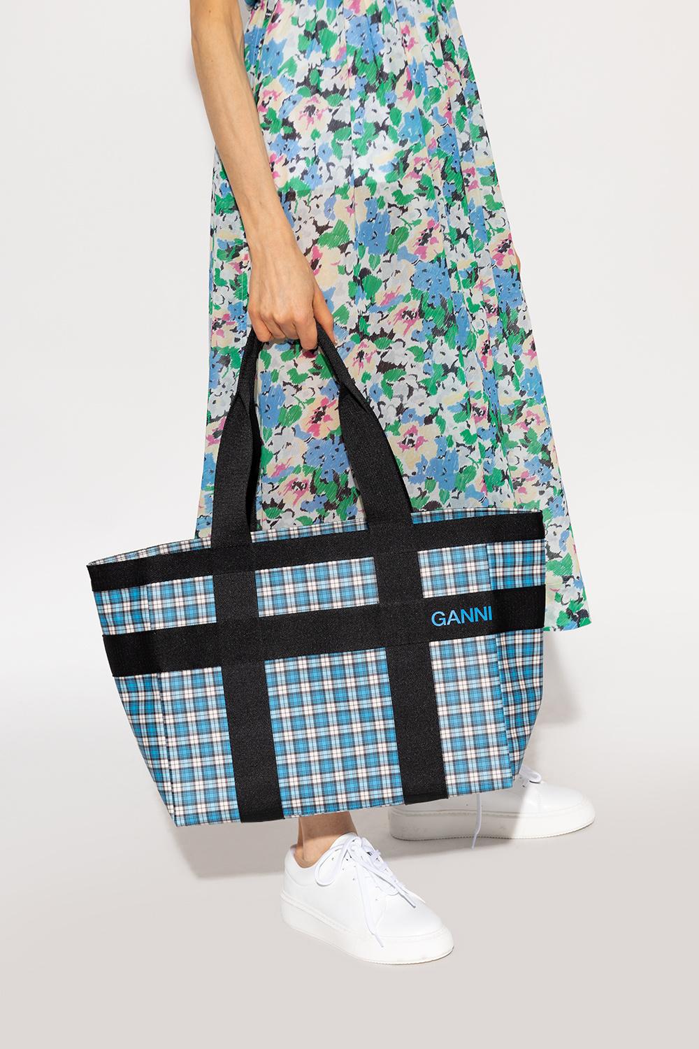 Ganni Shopper Bag in Blue | Lyst
