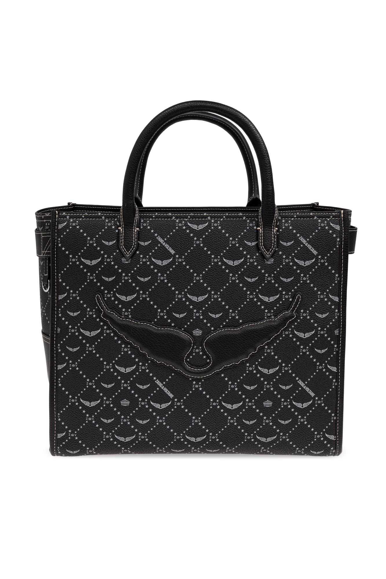 ○未使用品 Zadig&voltaire レザー トートバッグ 肩掛け 黒