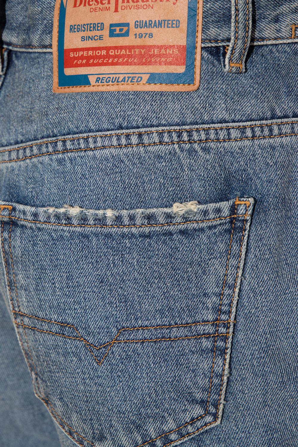 DIESEL Denim Jeans With Stiletto Boots in Blue | Lyst