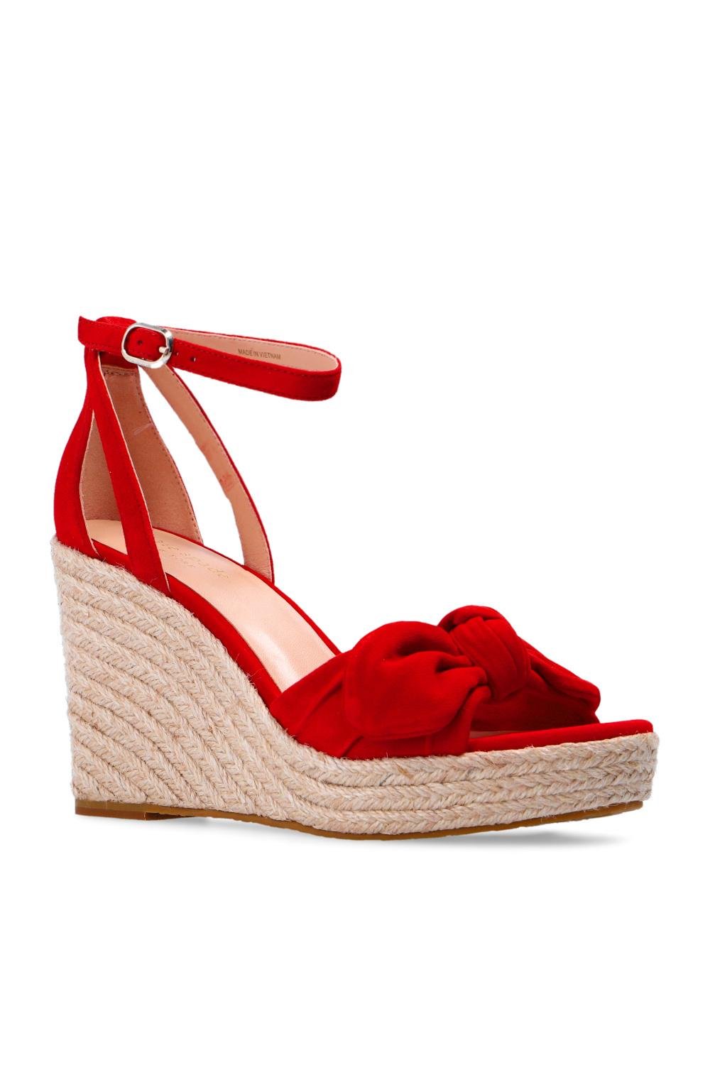 Kate Spade 'tianna' Wedge Sandals in Red | Lyst Canada