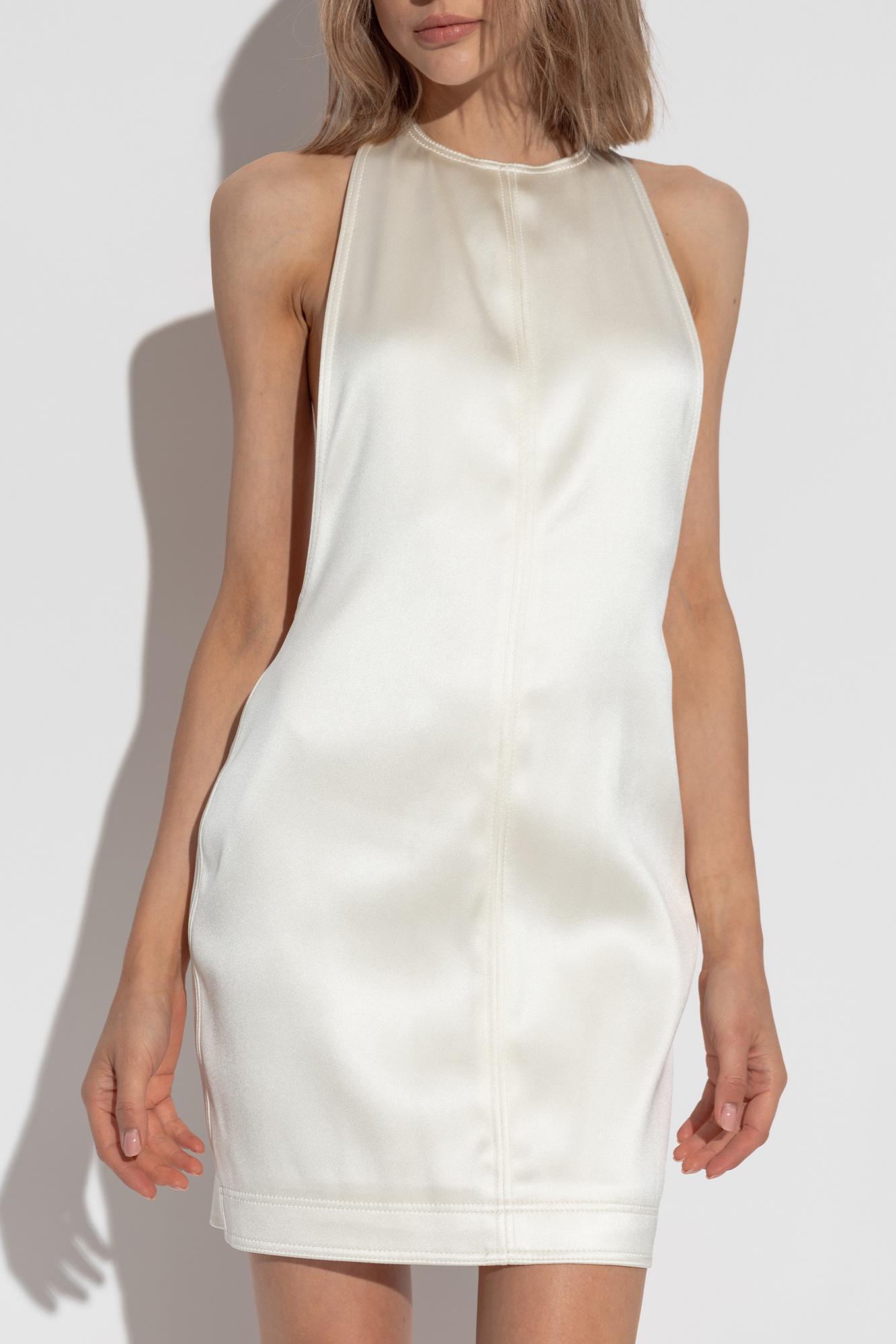 SAINT LAURENT★素敵！Silk Sleeveless Dress 24627512_55027388_600.jpg