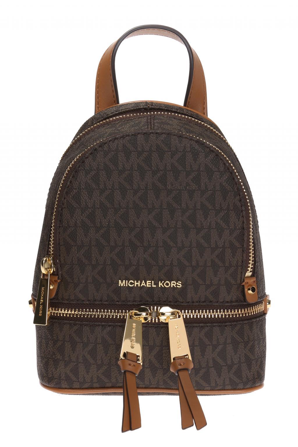 Michael Kors Synthetic Rhea Zip Xs Messenger Backpack Vanilla | Lyst
