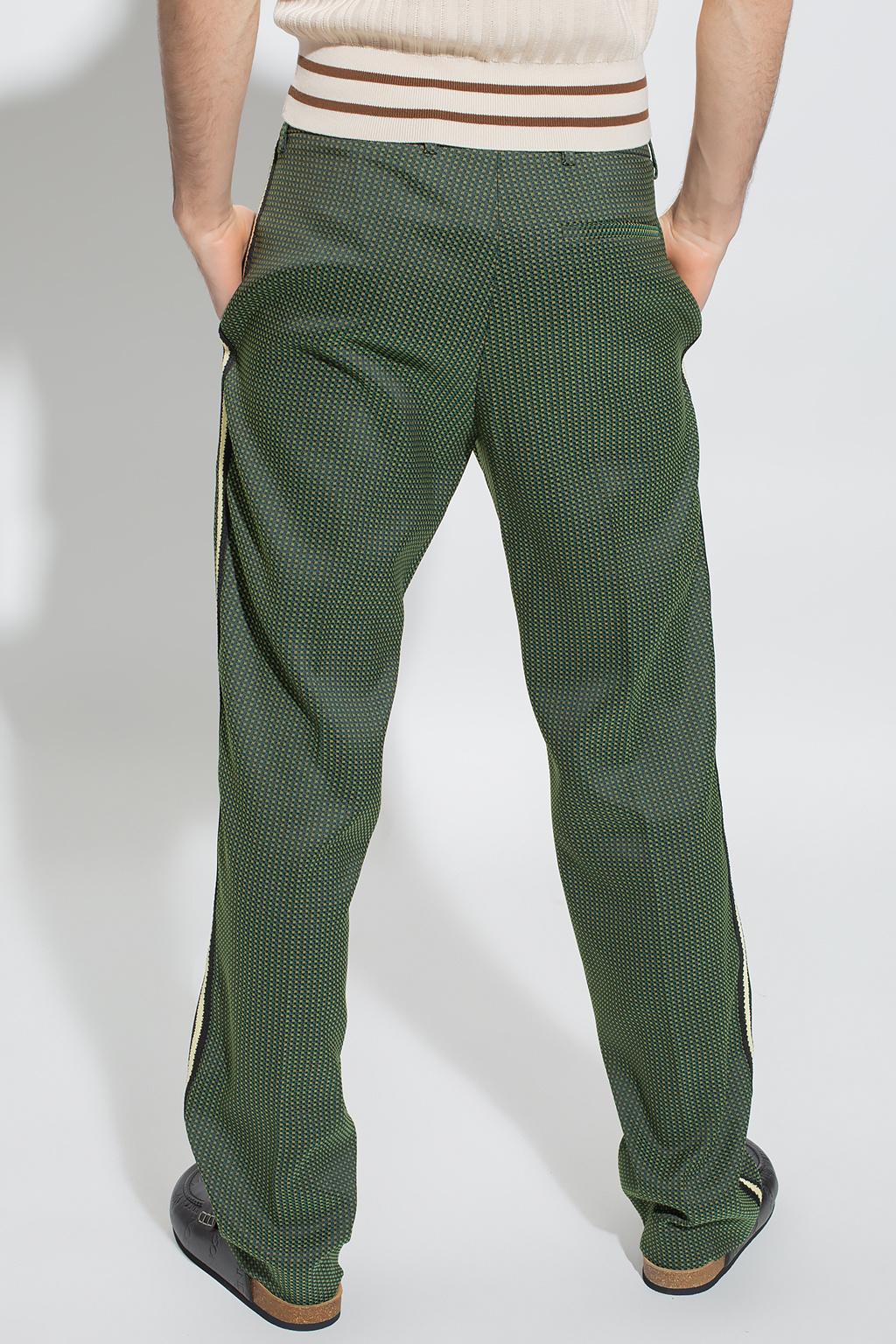 wales bonner harmonic trousers チェックパンツaw | www