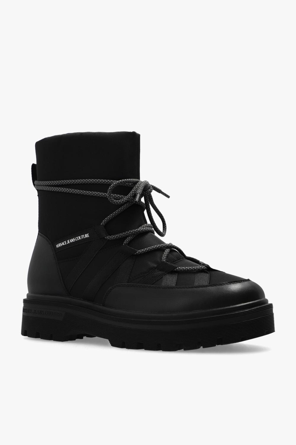 Versace Jeans Couture Snow Boots With Logo in Black | Lyst