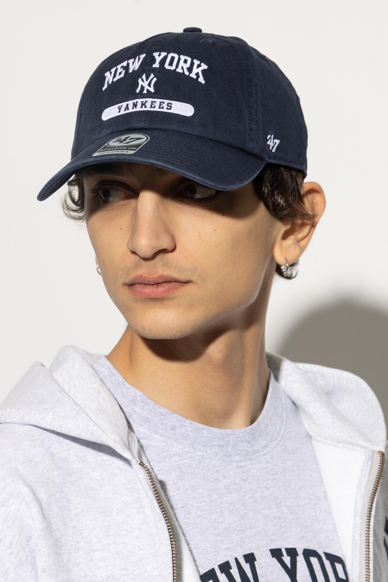 Sporty&Rich 47コラボ ヤンキース キャップ ネイビー Sporty & Rich Cap From The 47 & The New York Yankees Collection in
