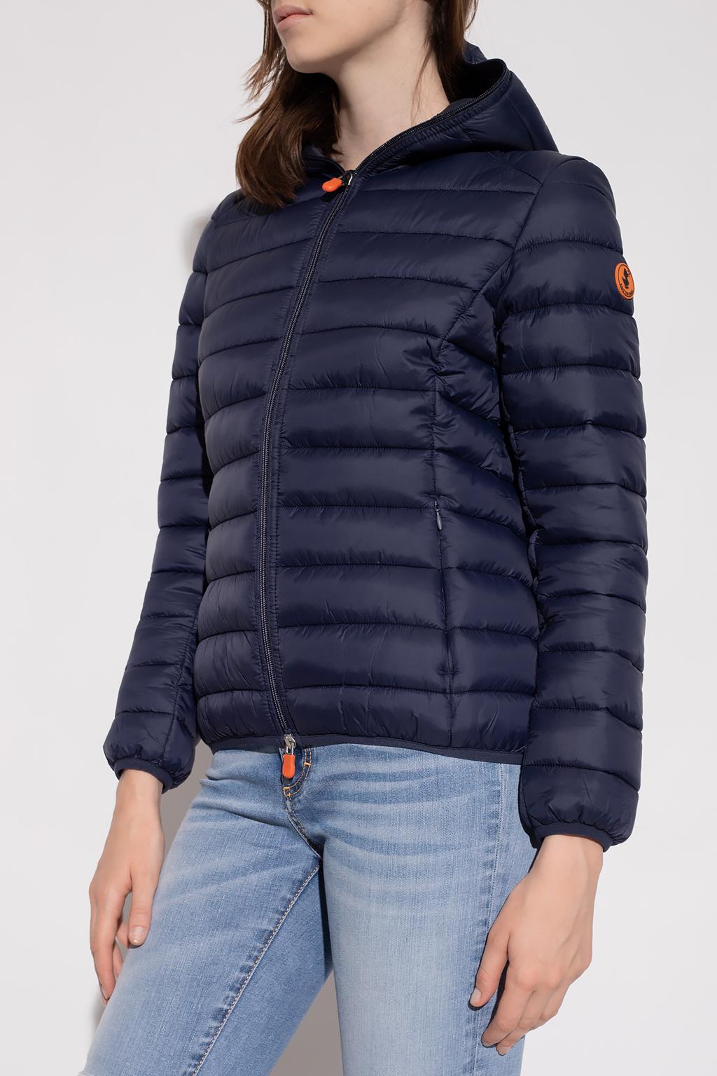 Save The Duck Synthetic 'daisy' Insulated Hooded Jacket in Navy Blue (Blue)  | Lyst