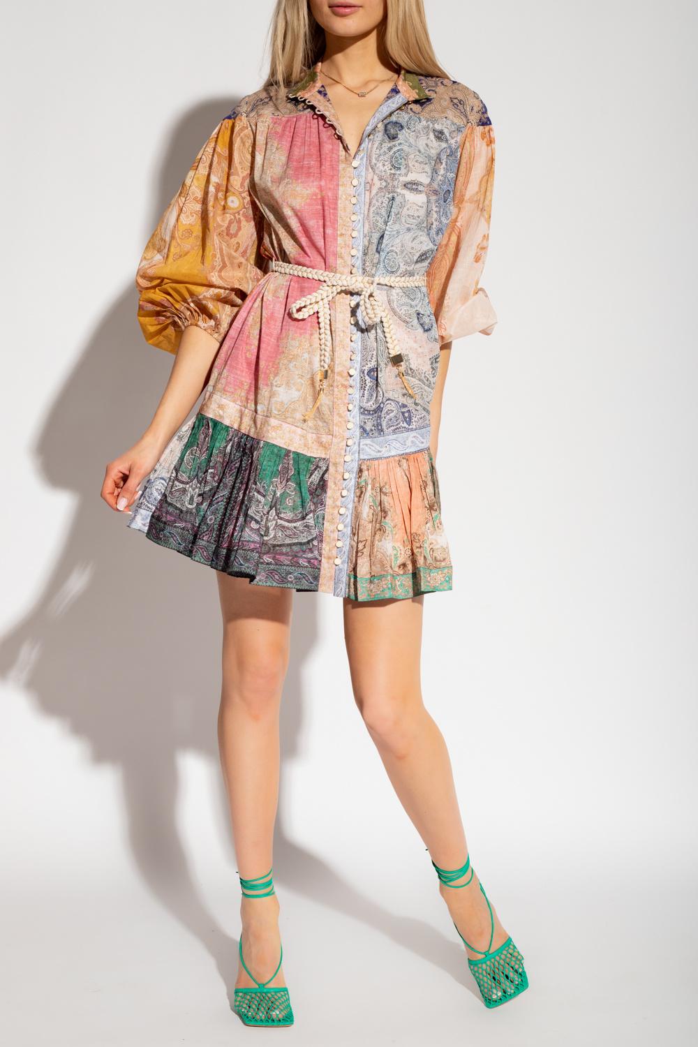 ANNEKE COTTON WRAP MINI DRESS