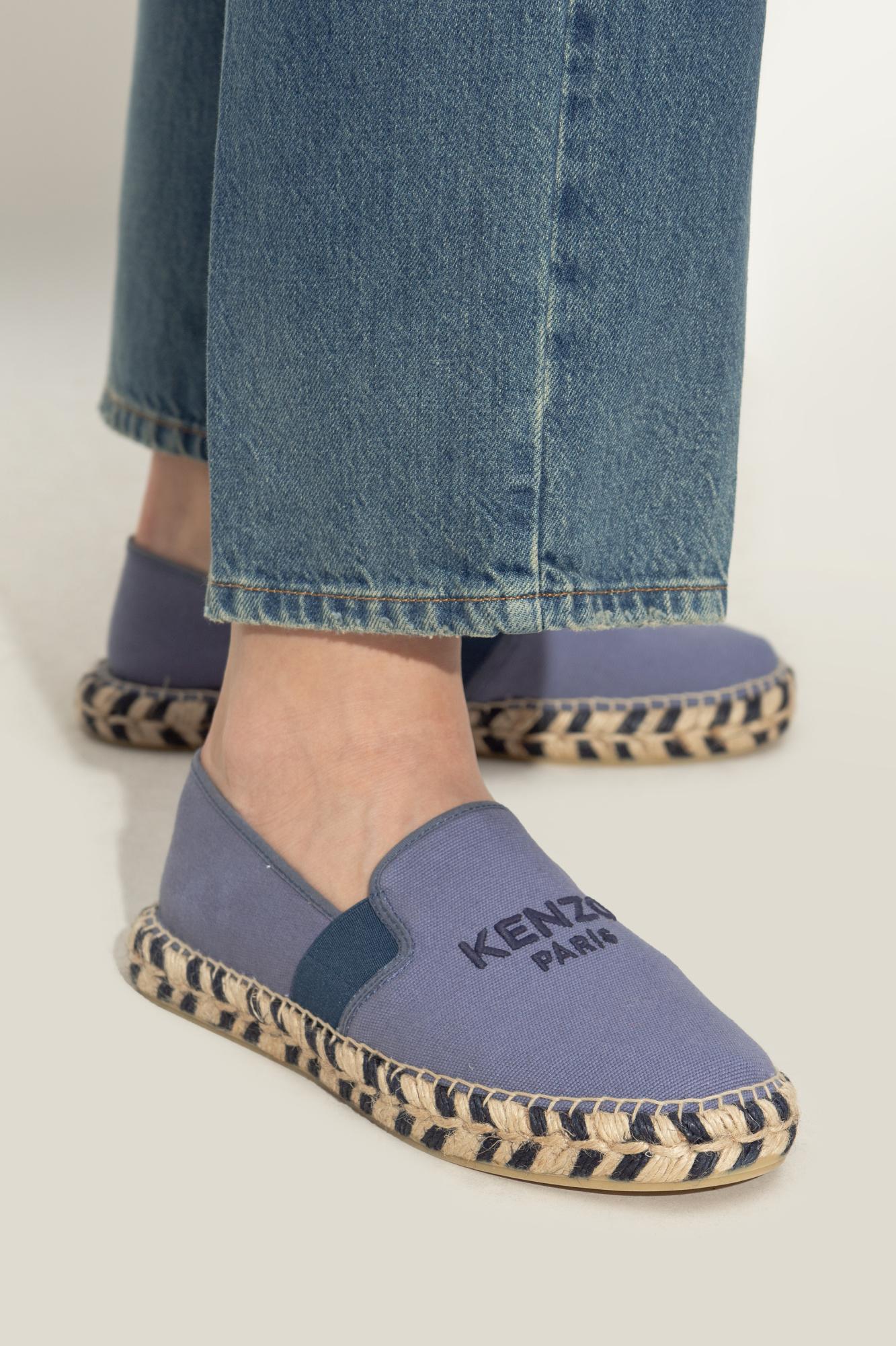 フラットシューズ Kenzo Espadrille With Logo 38 Kenzo Paris Women Canvas Espadrilles Tiger Logo Flats