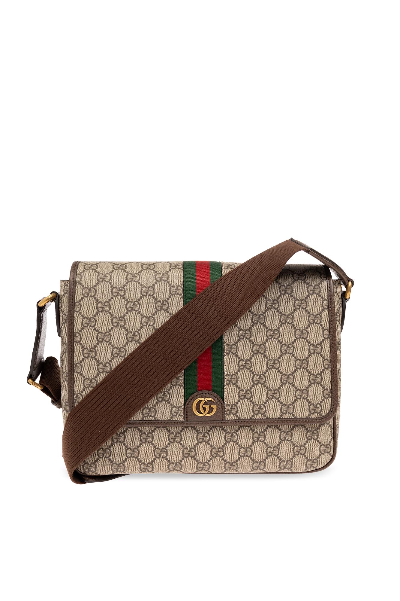 Gucci 'ophidia' Shoulder Bag in Brown | Lyst