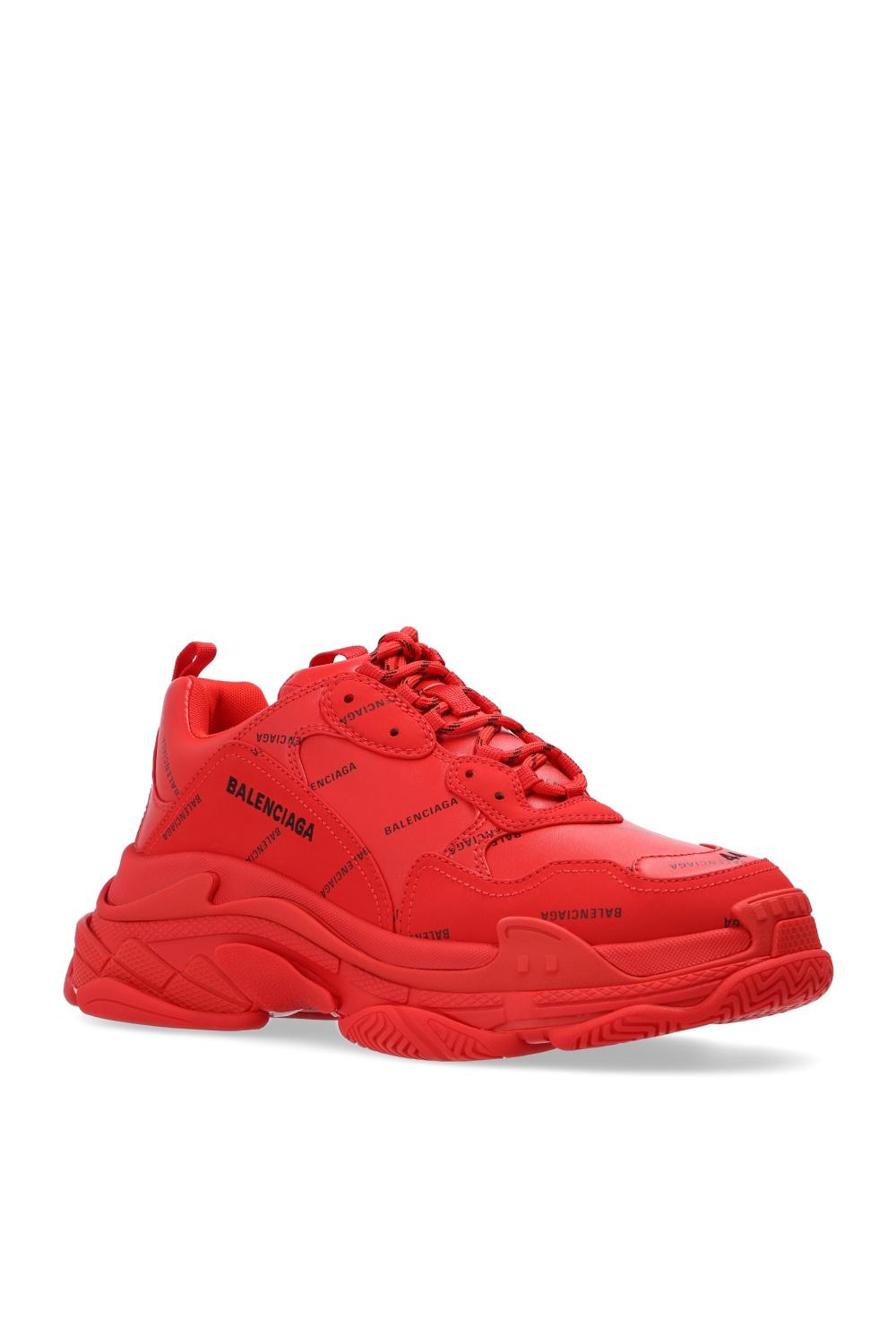 Balenciaga Triple S Clear Sole Sneaker in Red for Men | Lyst