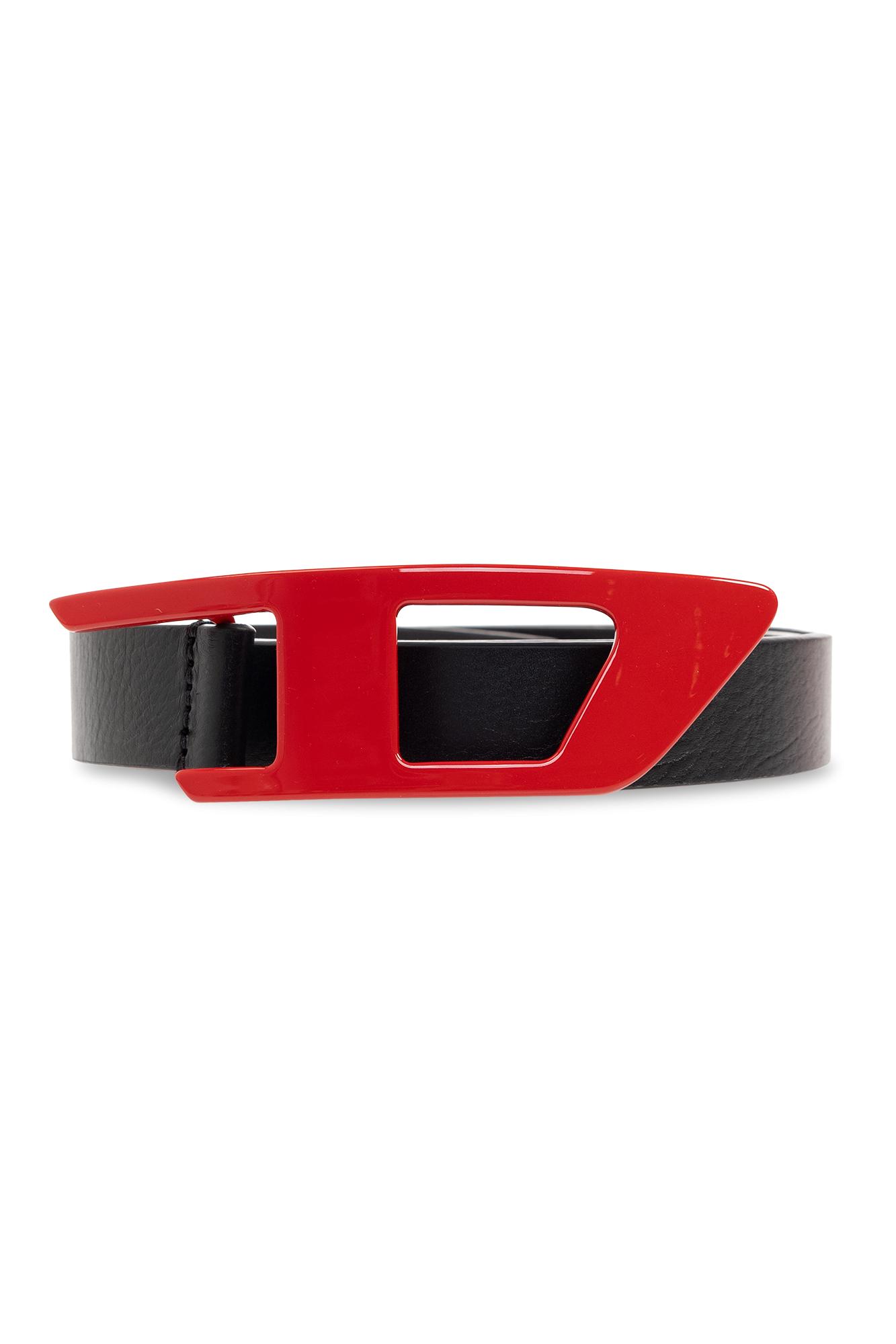 DIESEL 'd Logo B-dlogo Ii' Belt in Red for Men | Lyst