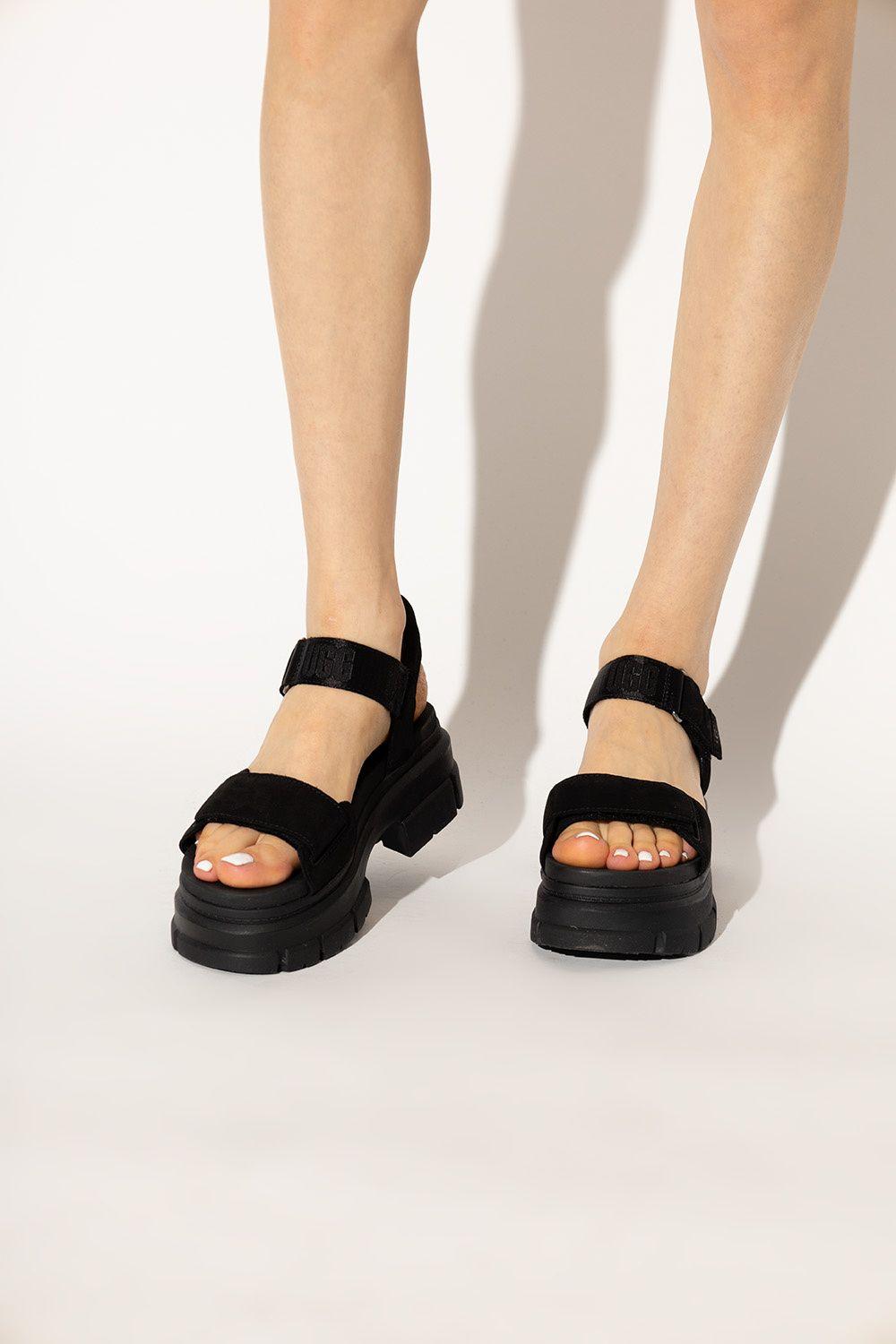 'ashton' Platform Sandals in Black | Lyst
