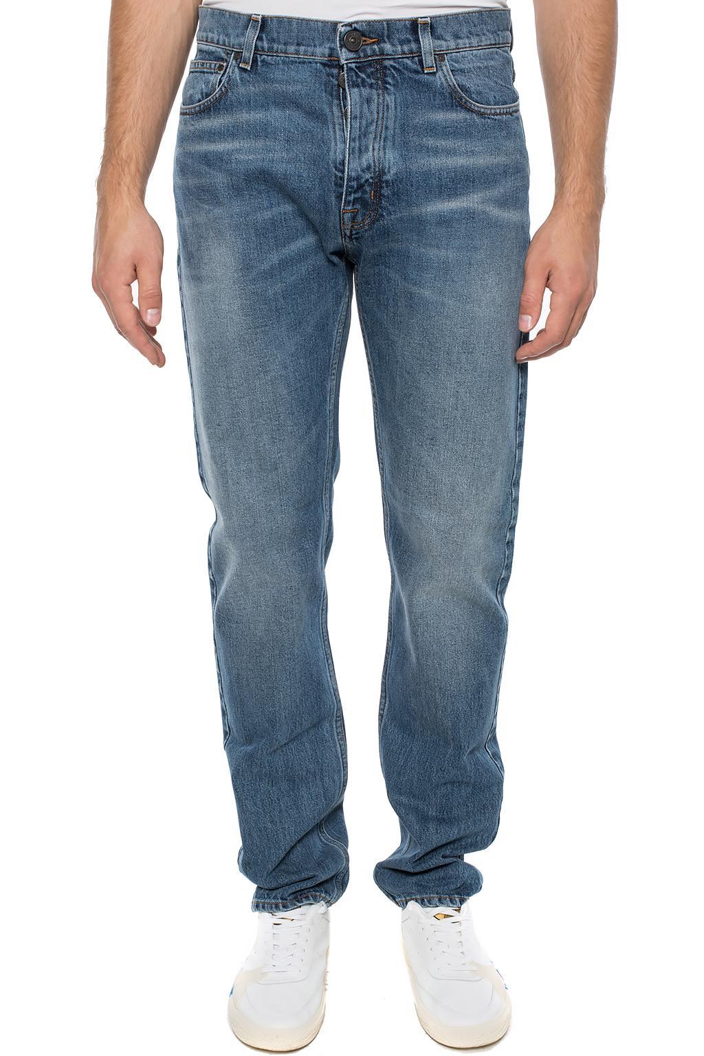 Kent & Curwen Denim Jeans With Tears in Blue for Men - Lyst