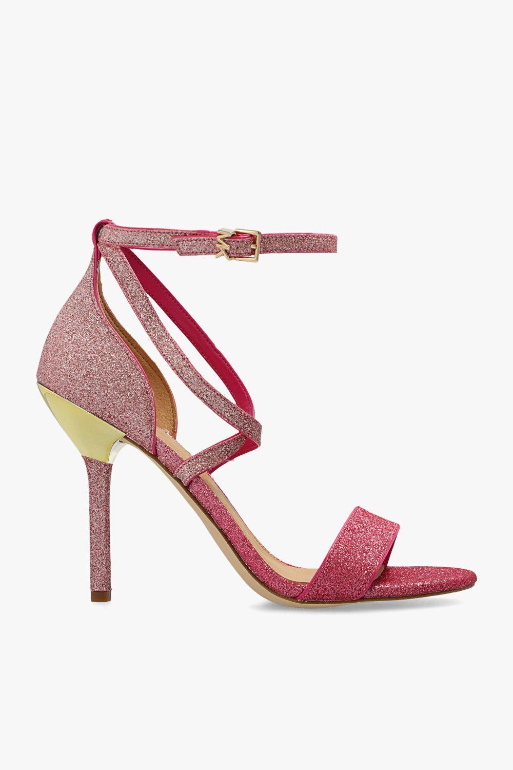 MICHAEL Michael Kors 'astrid' Heeled Sandals in Pink | Lyst