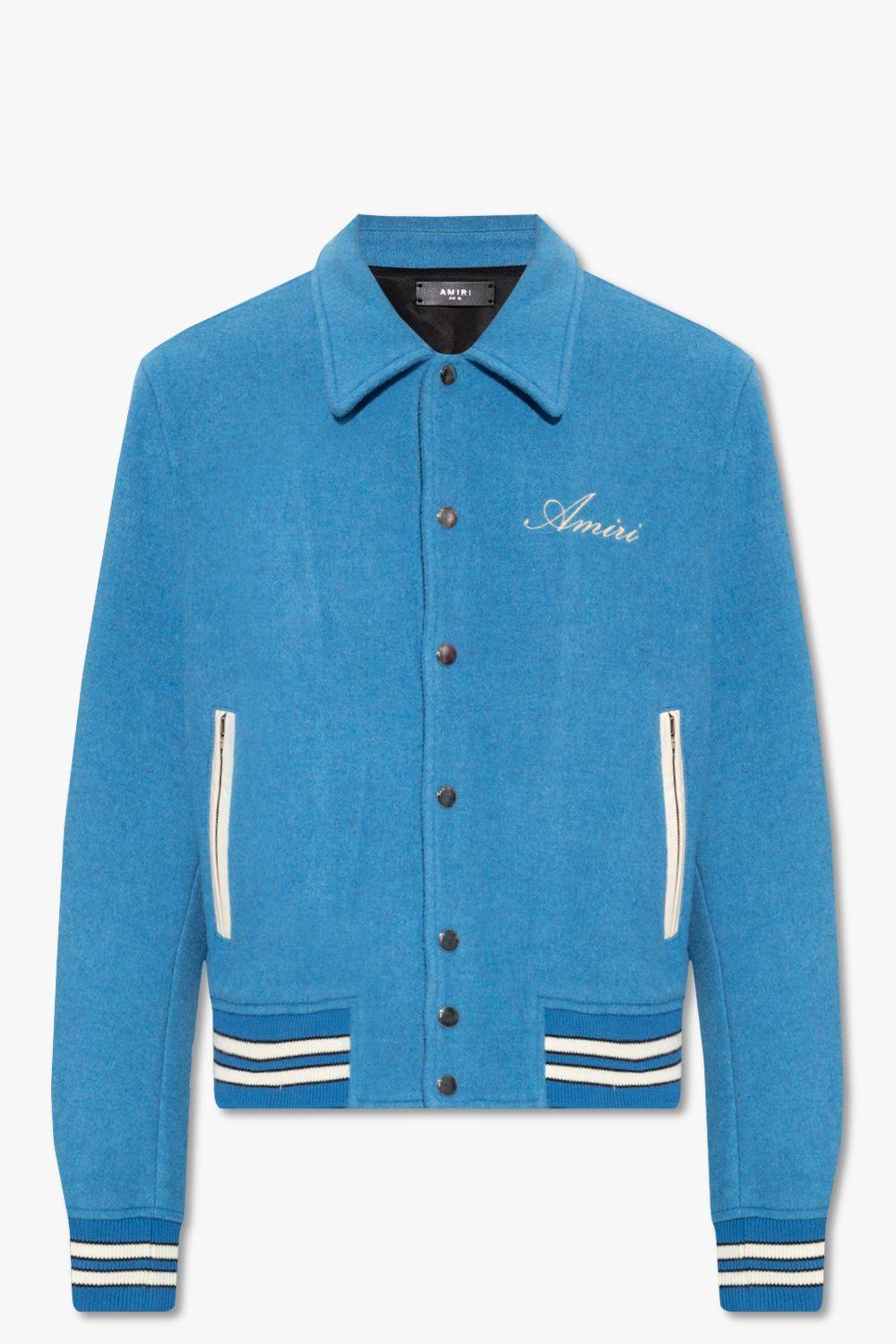 Amiri Wool Jacket in Blue | Lyst