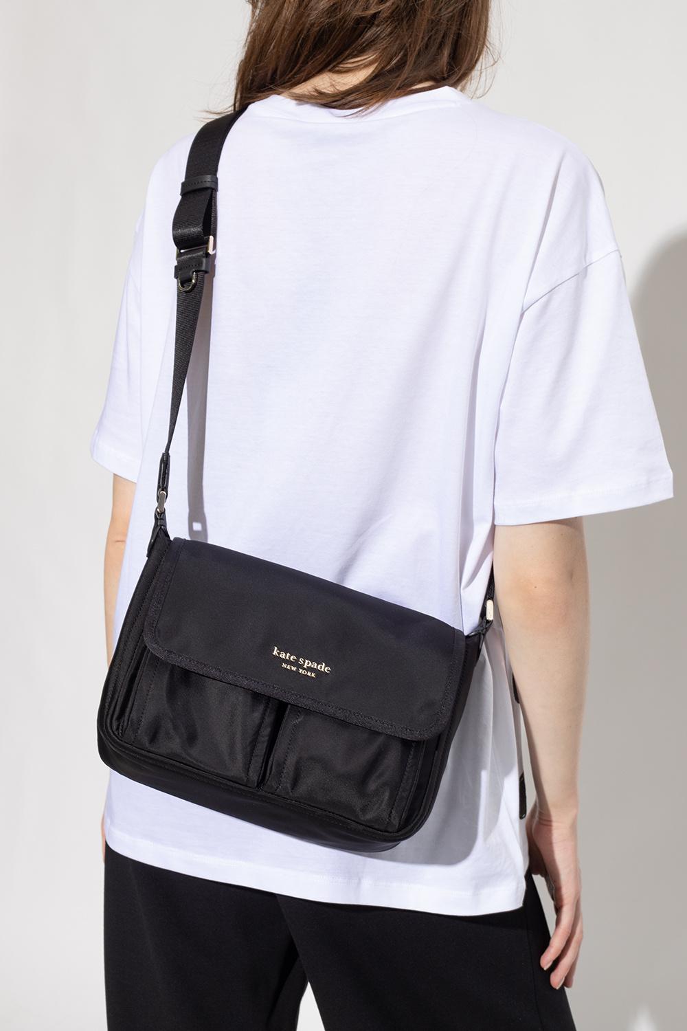 Sam Pearl Embellished Nylon Small Shoulder Bag