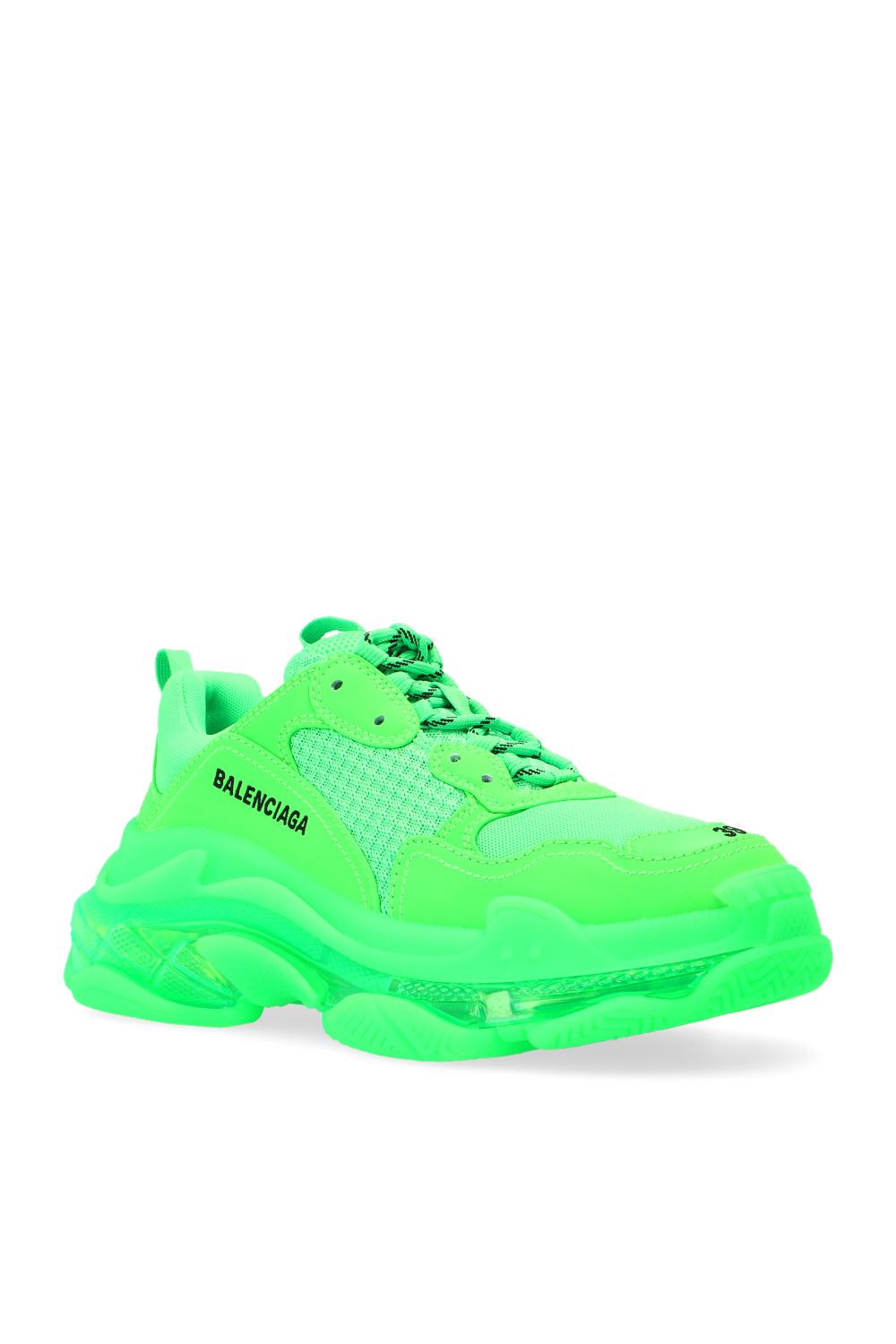 Balenciaga 'triple S' Sneakers in Green | Lyst