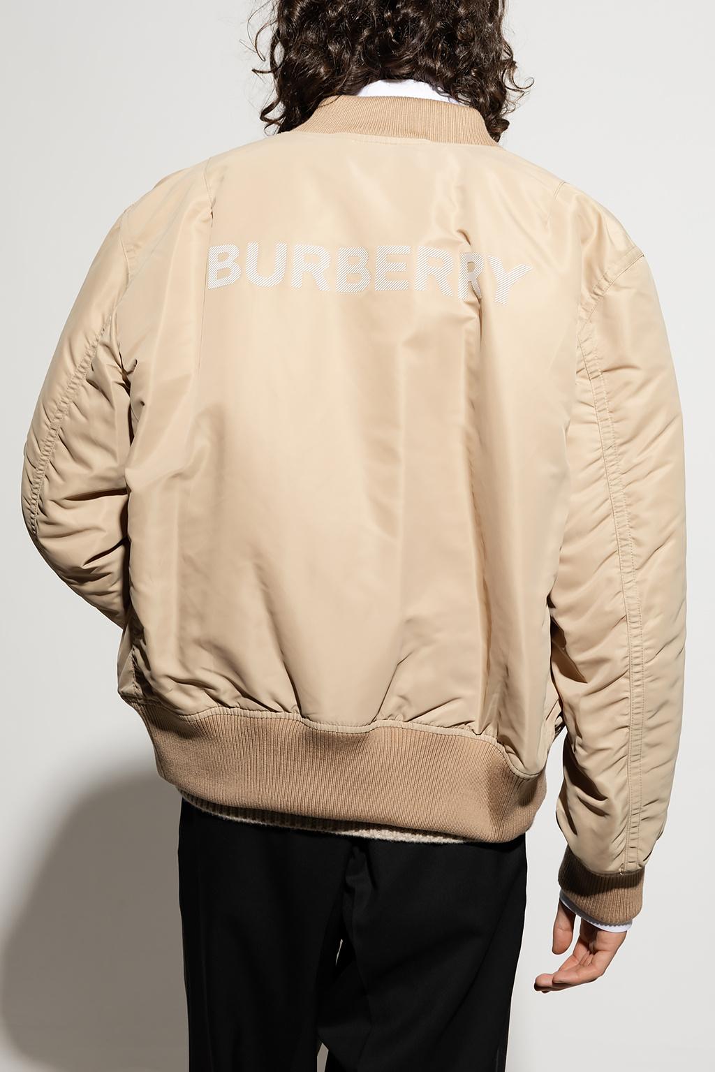 Burberry Bomber Jacket in Natural for Men | Lyst