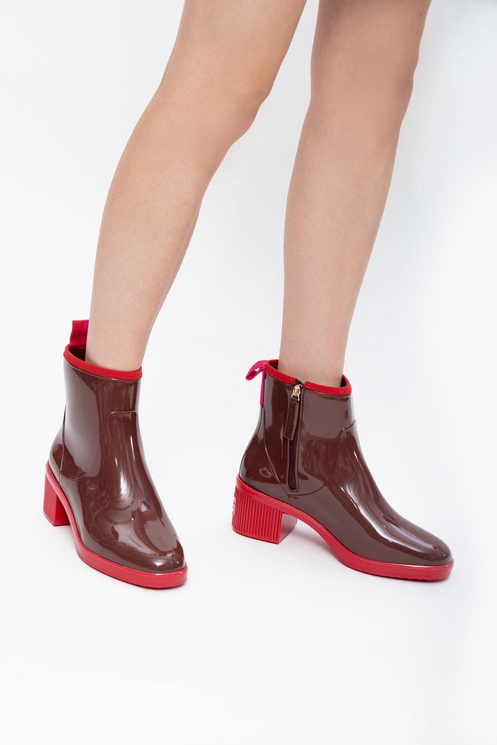 Forstå indbildskhed Bar Kate Spade Heeled Rain Boots in Brown | Lyst