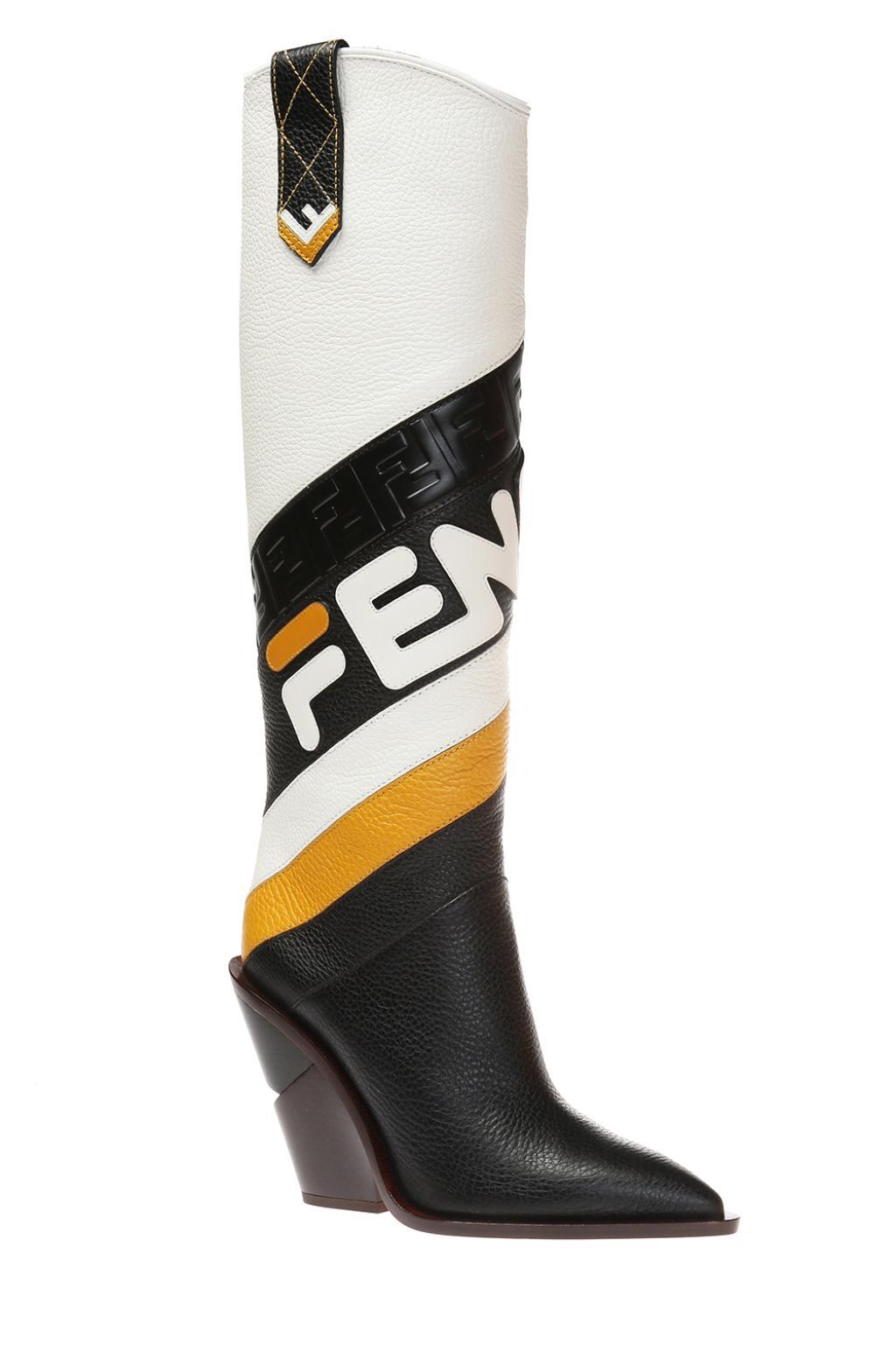 fendi yellow boots