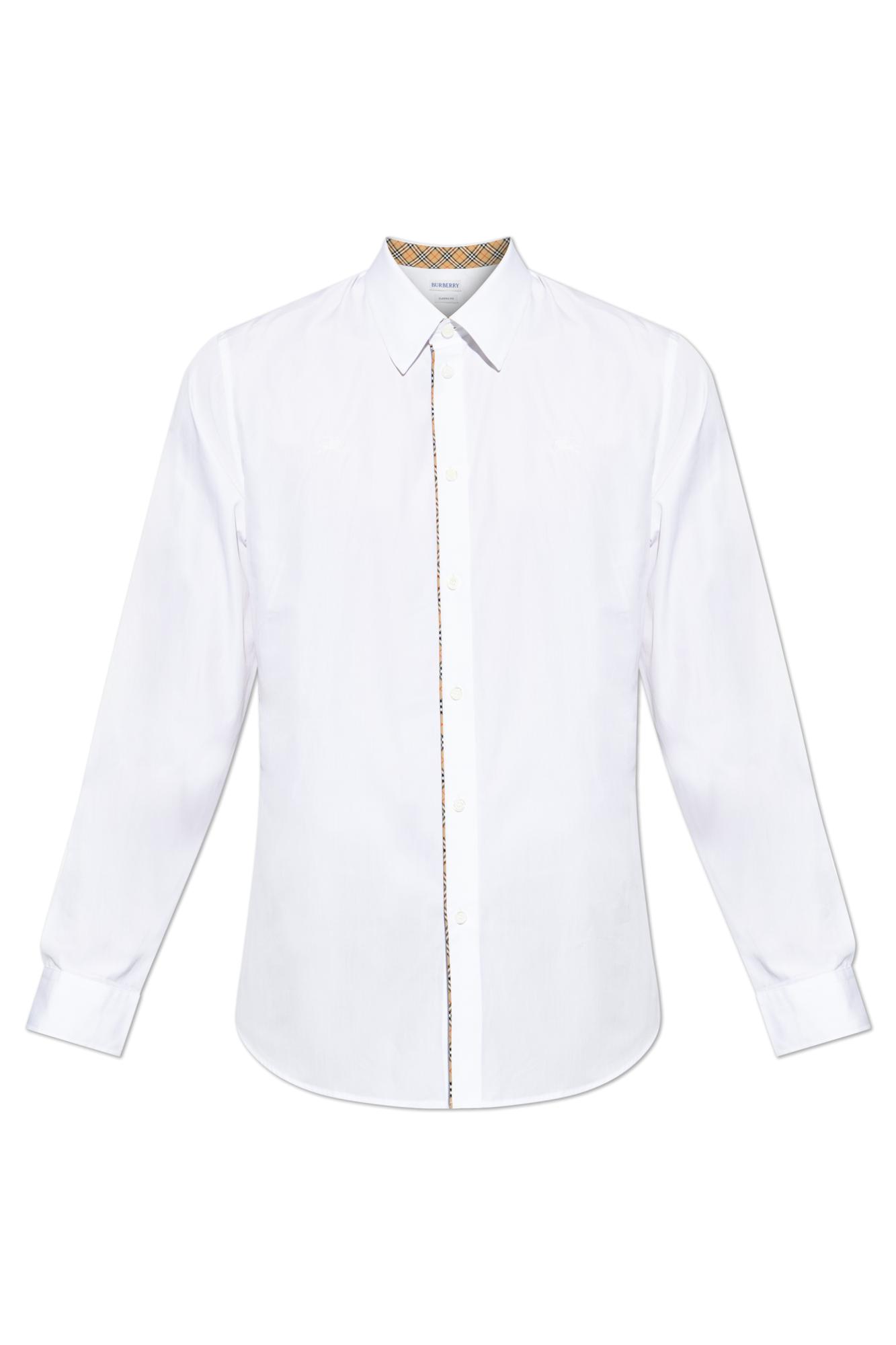 White Burberry Shirts for Men | Lyst