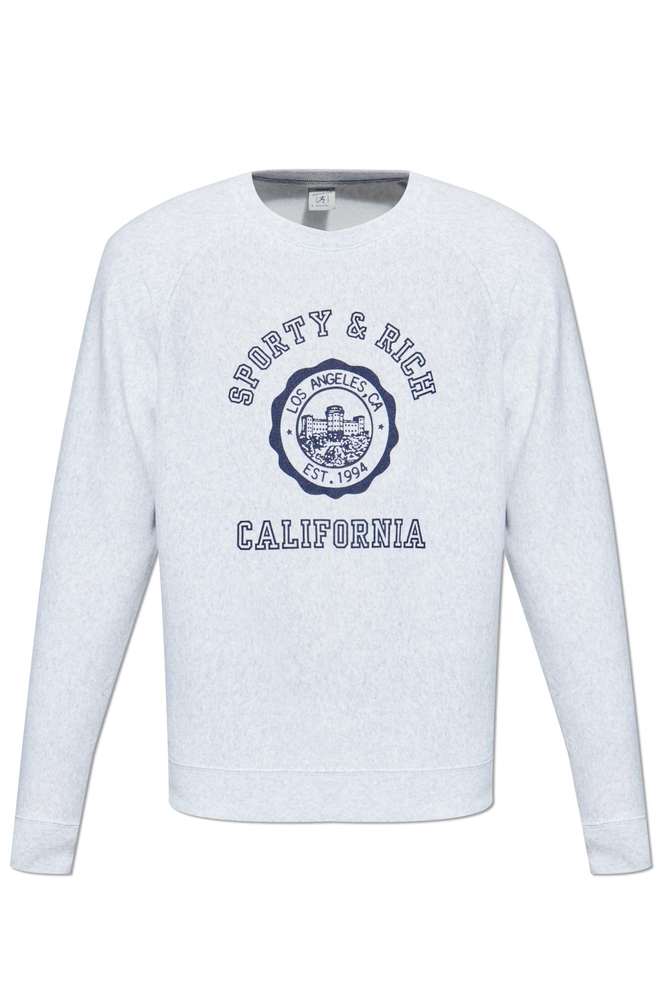 その他 Sporty & Rich SWEATSHIRT WITH LOGO (CR952TF_TAFFY/WHITE) Sporty & Rich White Quarter Zip Hoodie - Fabric of Society