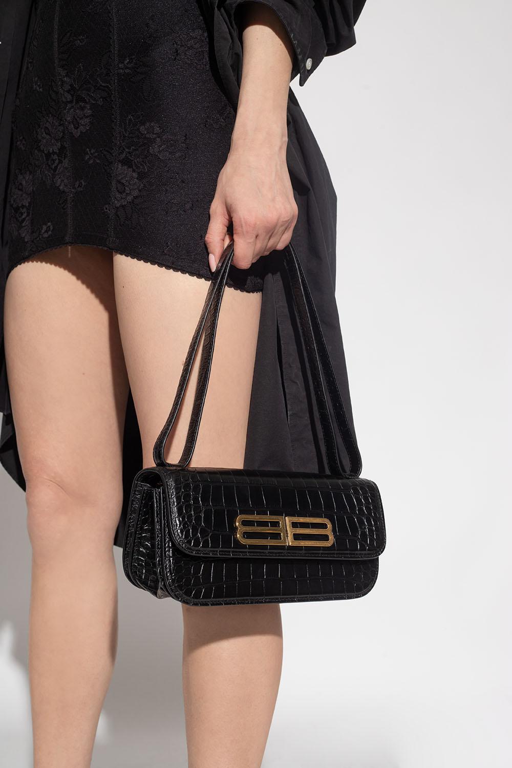 Balenciaga Small Gossip Bag in Black  FWRD