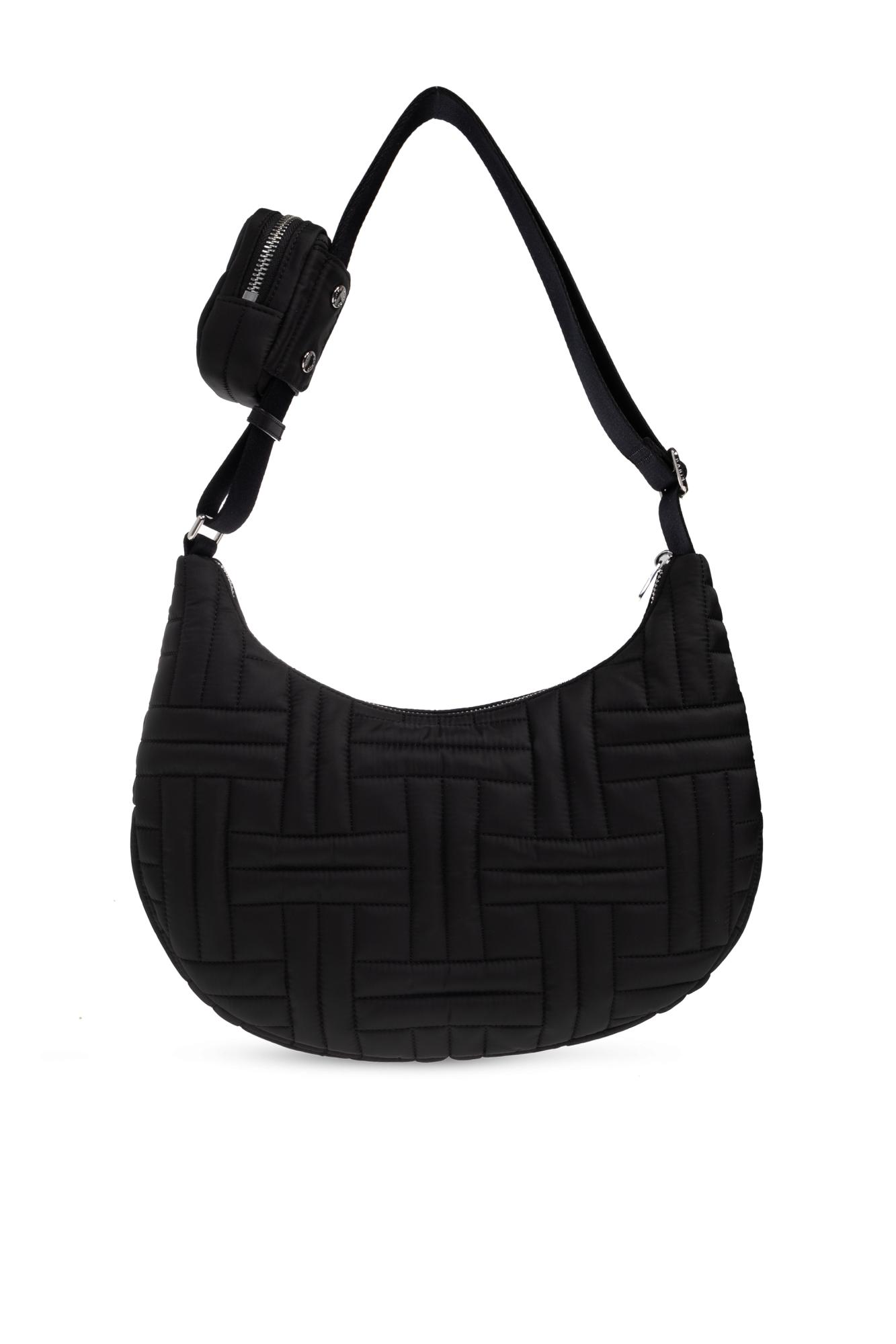 KENZO Quilted Bag With Logo in Black | Lyst