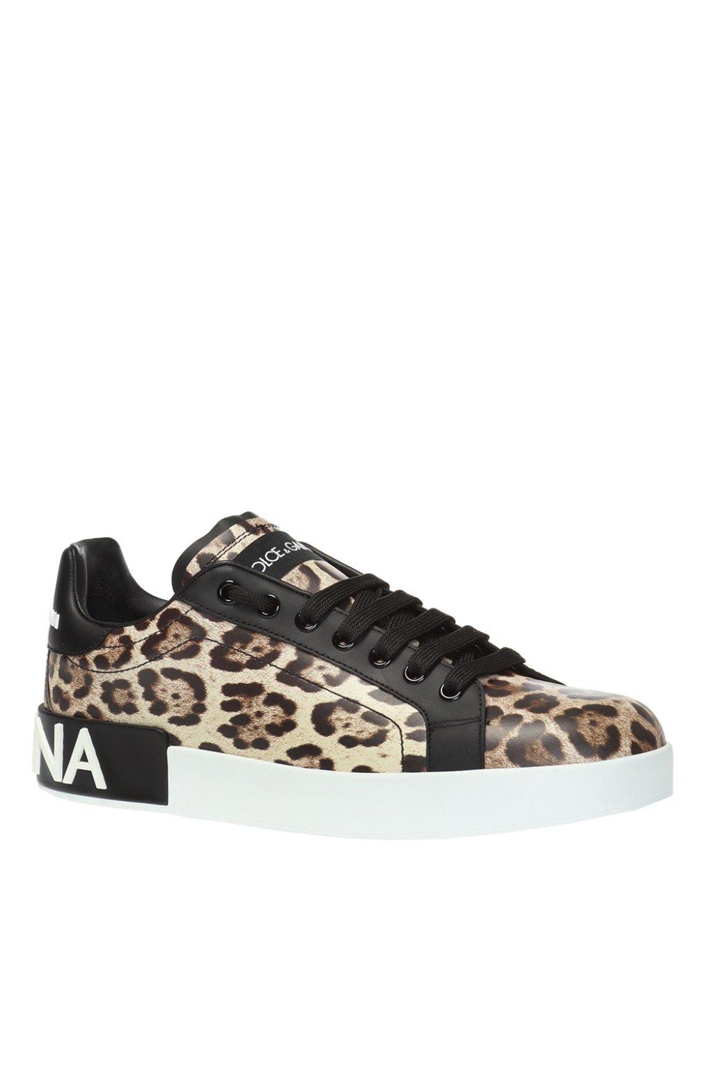 dolce & gabbana leopard print sneakers