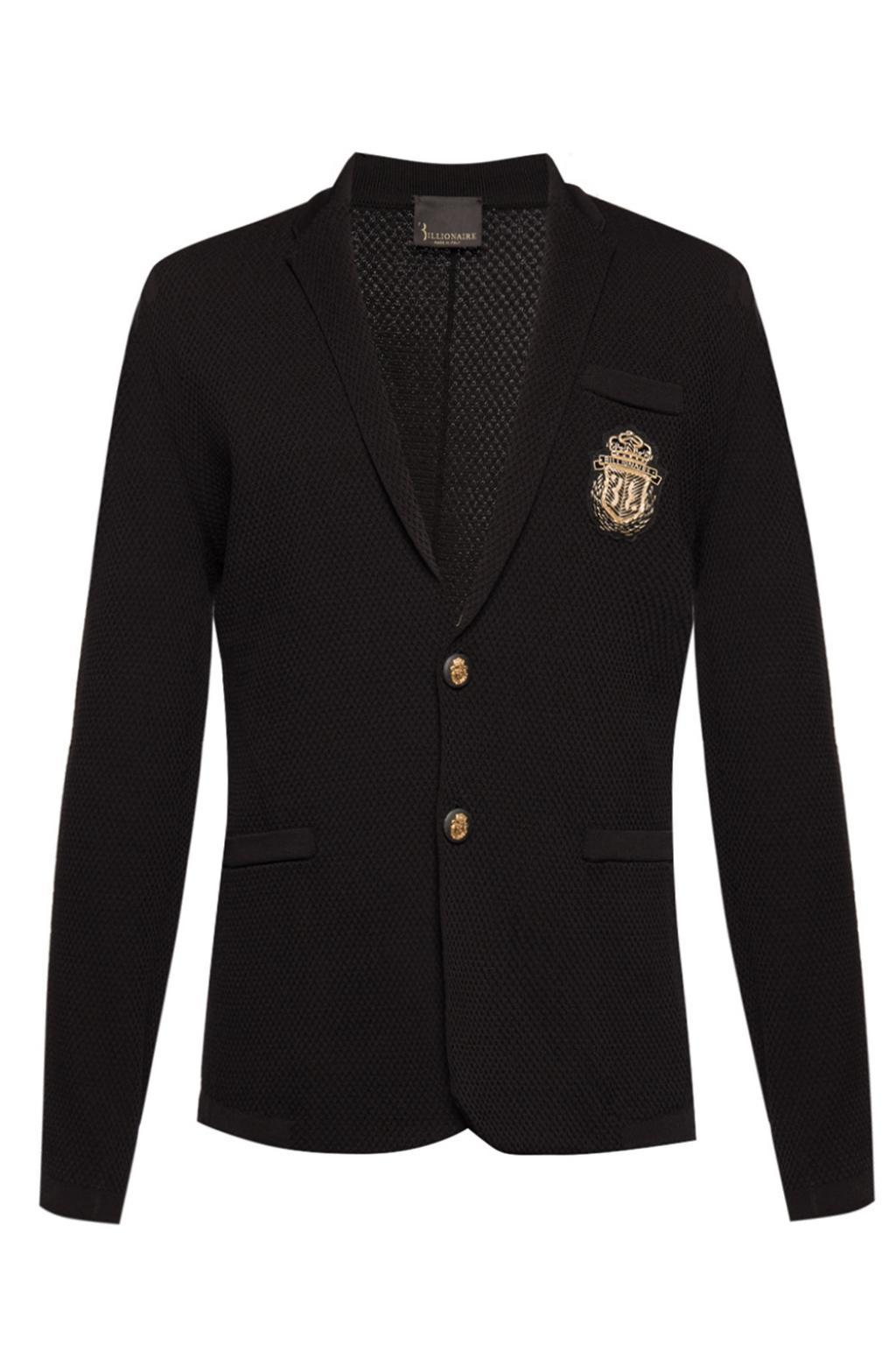 Billionaire Branded Blazer in Black for Men Lyst