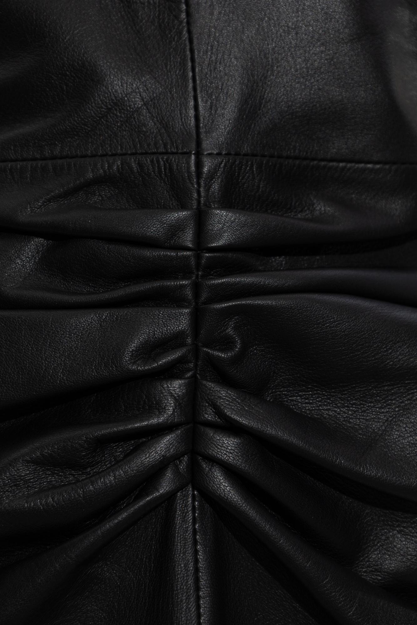 Victoria Beckham Leather Dress in Black | Lyst