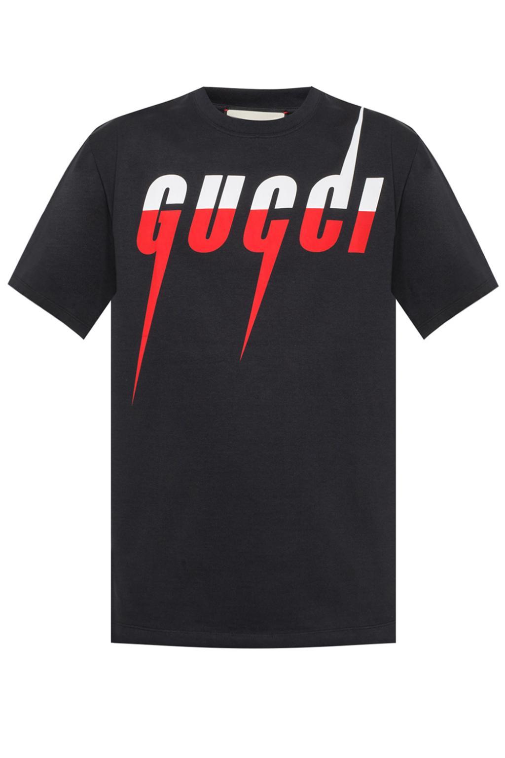 Gucci T-shirt With Blade Print in Black for Men | Lyst