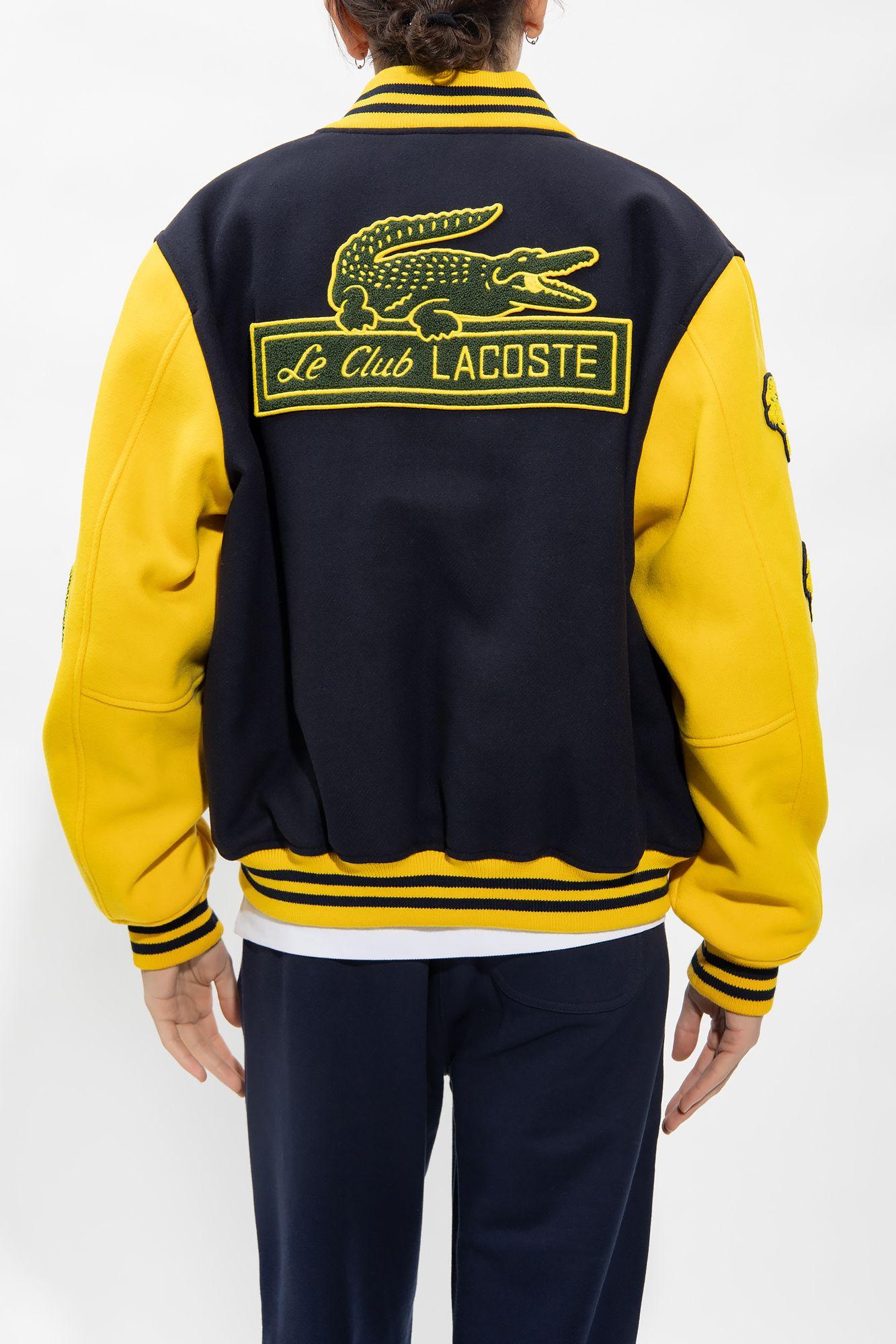 Lacoste Insulated Bomber Jacket in Black for Men | Lyst