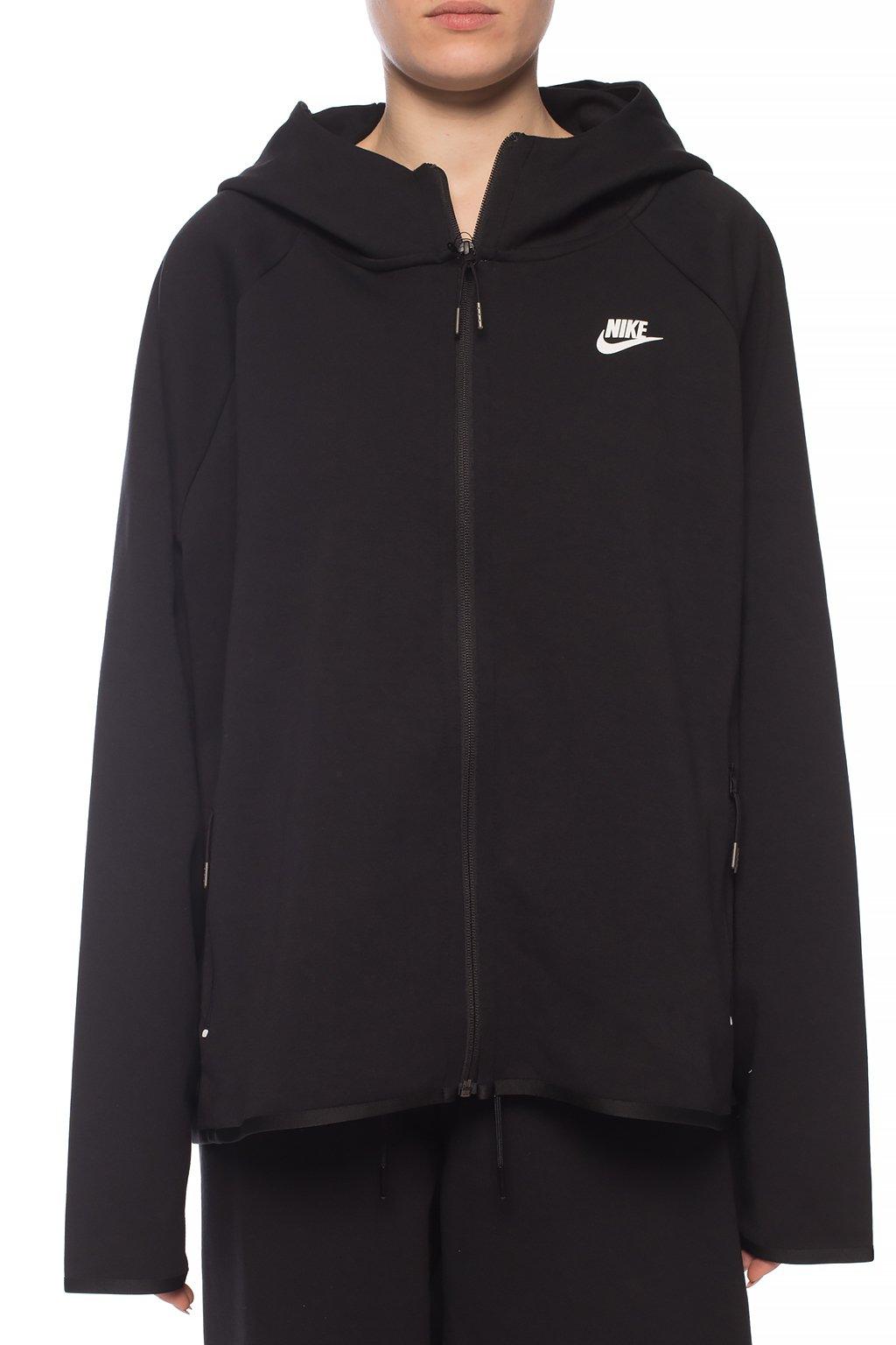 Nike Cotton Hooded Sweatshirt With Logo Black - Save 30% - Lyst