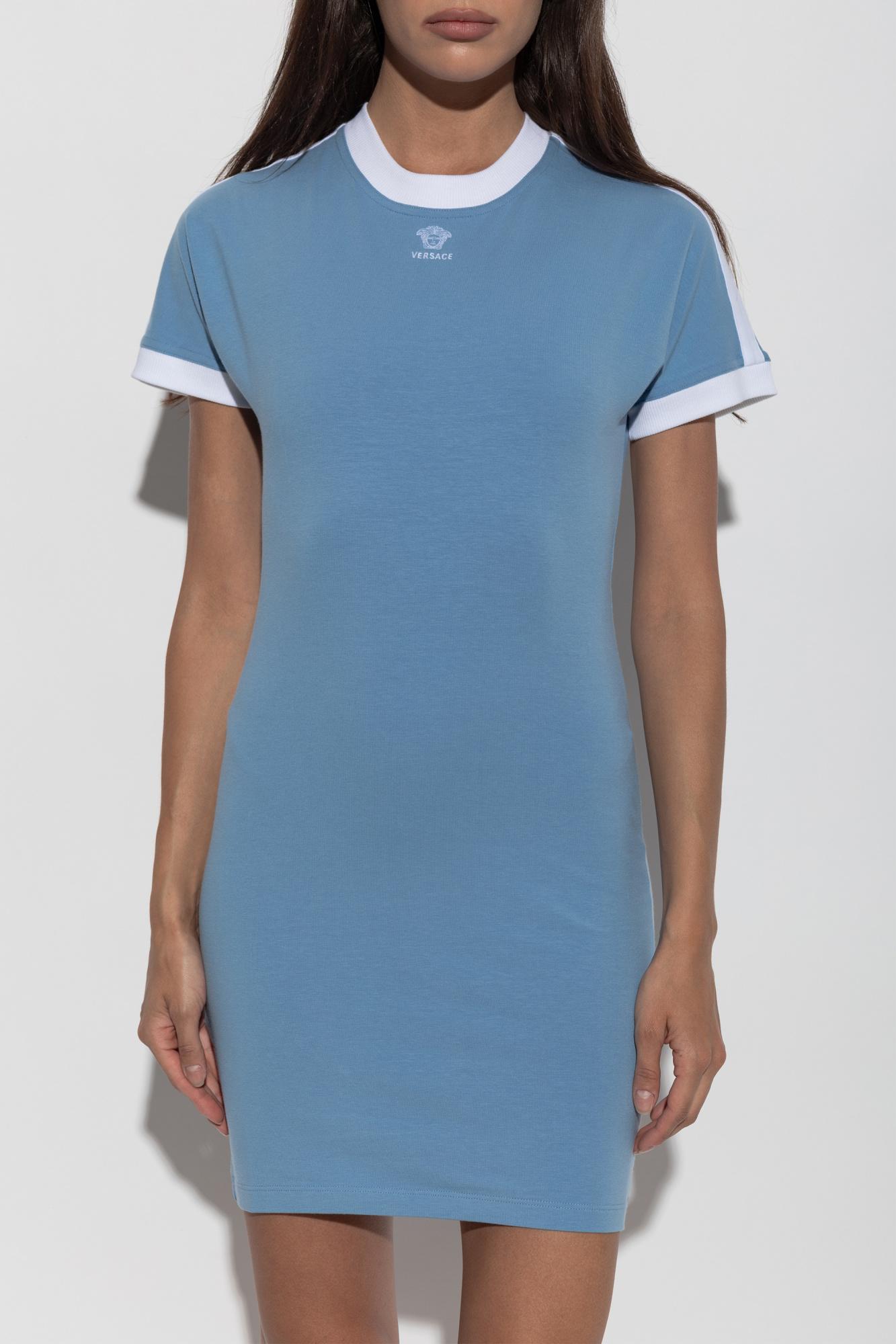 Blue Versace Dresses for Women | Lyst